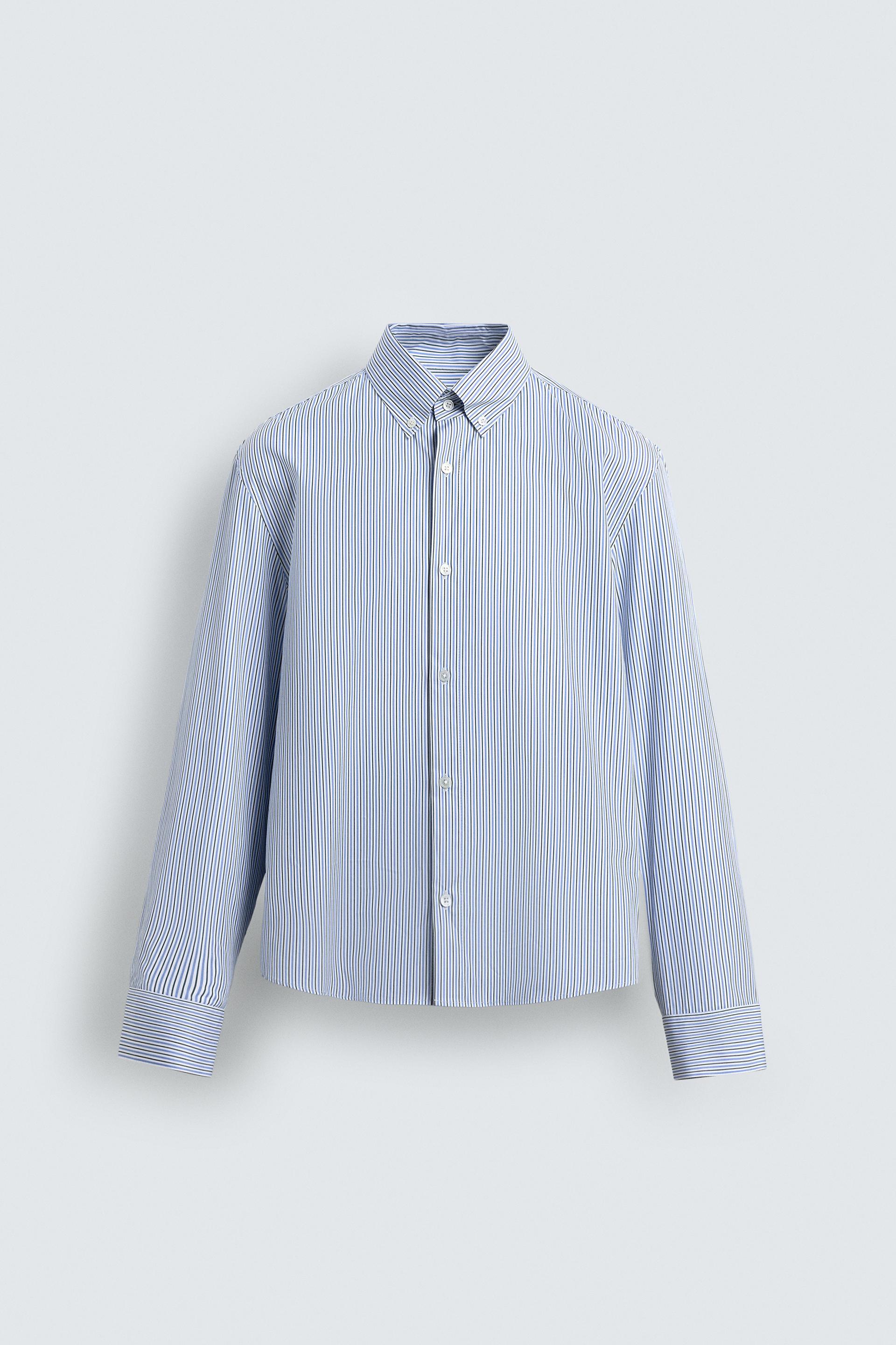 RELAXED FIT STRIPED SHIRT by ZARA