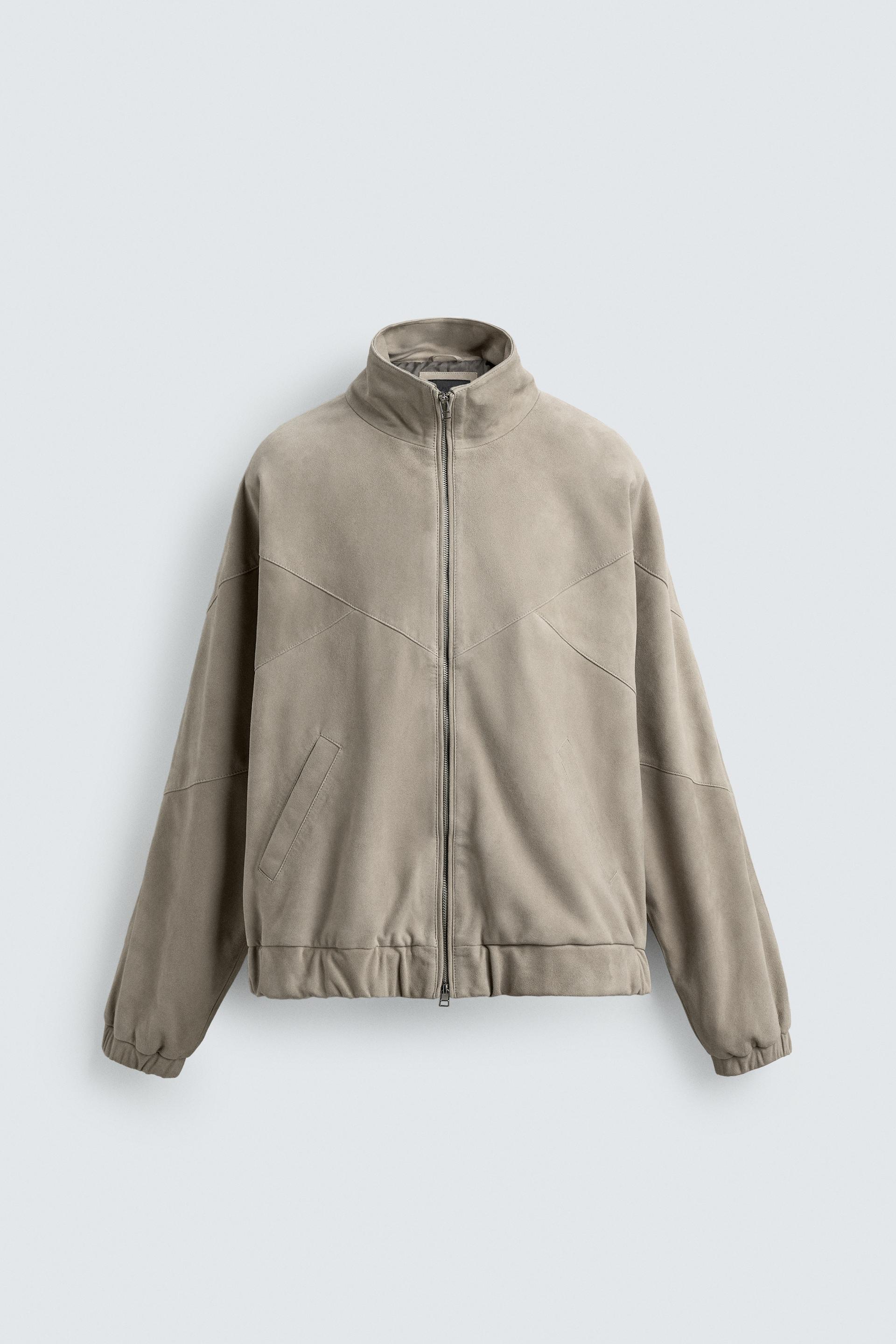 RELAXED FIT SUEDE LEATHER JACKET by ZARA