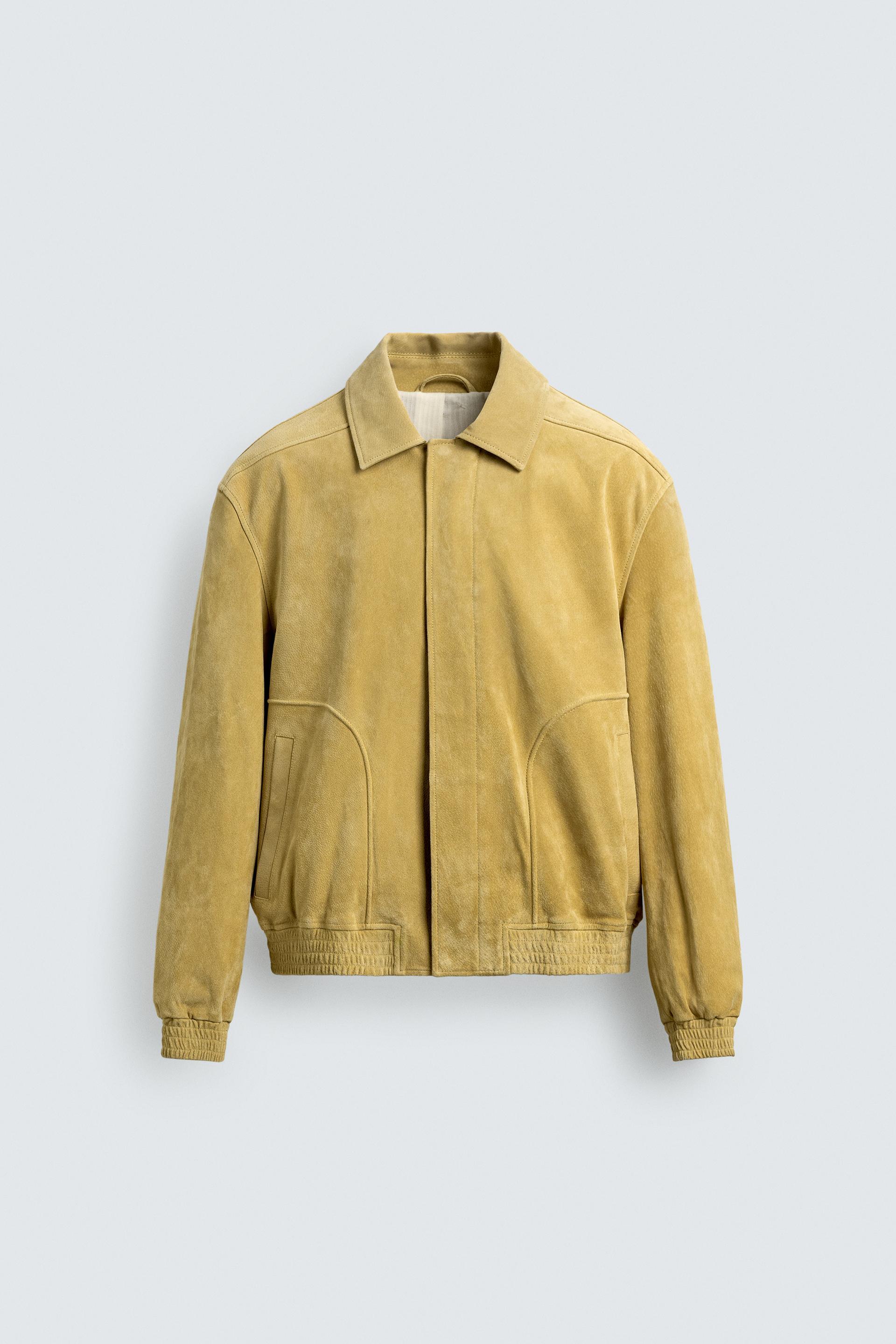 RELAXED FIT SUEDE LEATHER JACKET by ZARA