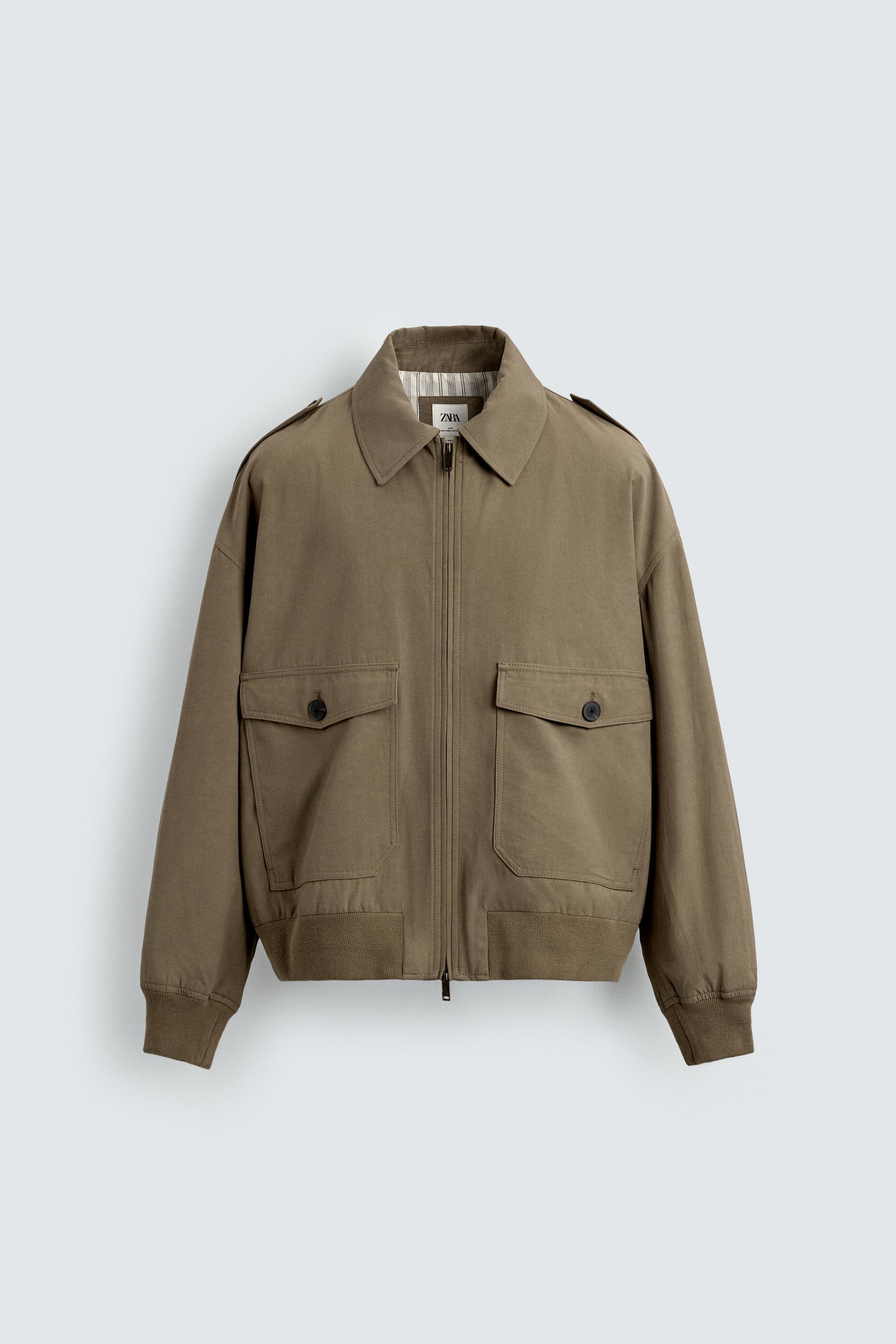 RELAXED FIT VISCOSE-COTTON JACKET by ZARA