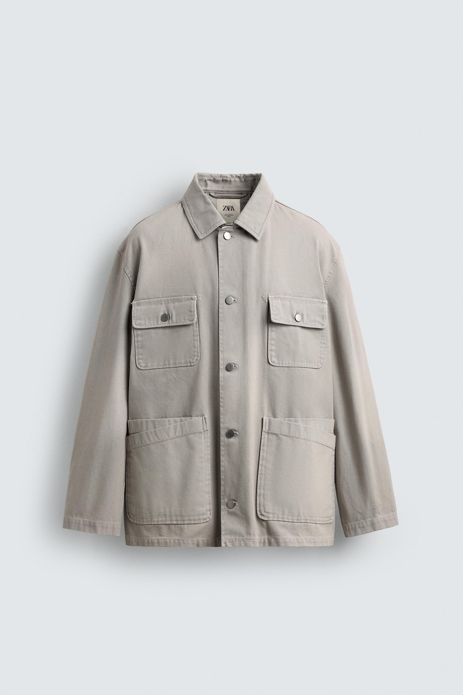 RELAXED FIT WASHED POCKET JACKET by ZARA