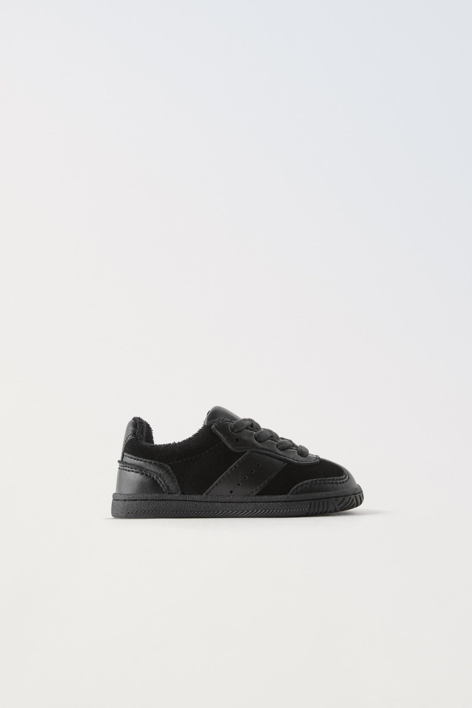 RETRO LEATHER SNEAKERS by ZARA