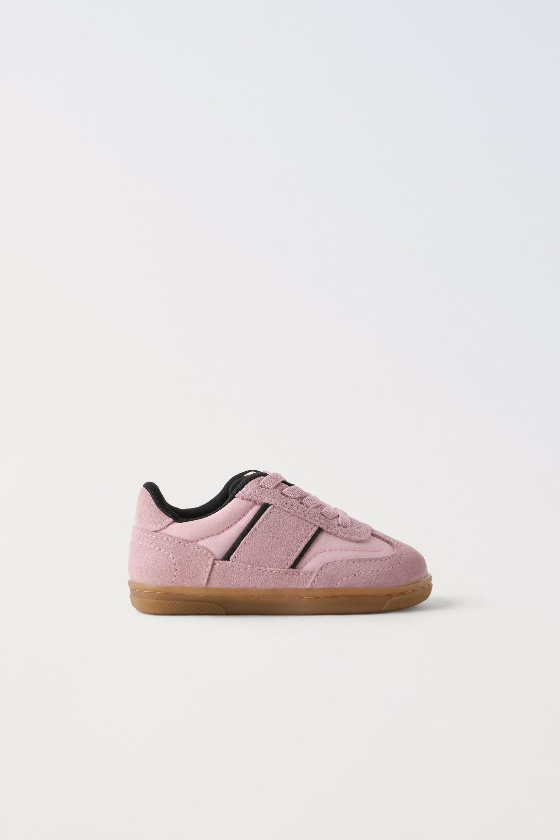 RETRO LEATHER SNEAKERS by ZARA