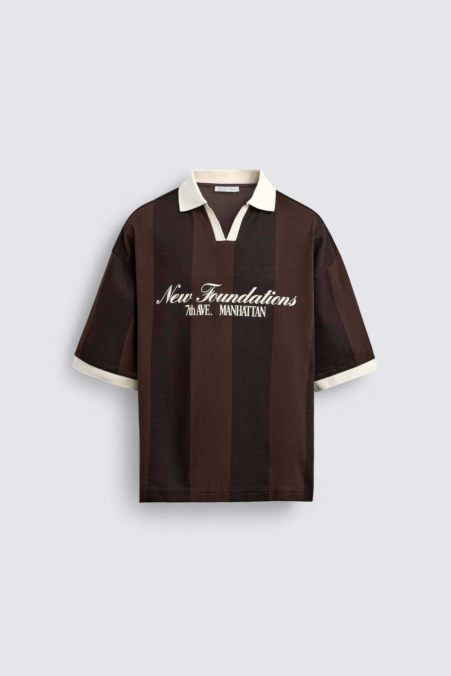 RETRO SOCCER PRINT POLO SHIRT by ZARA