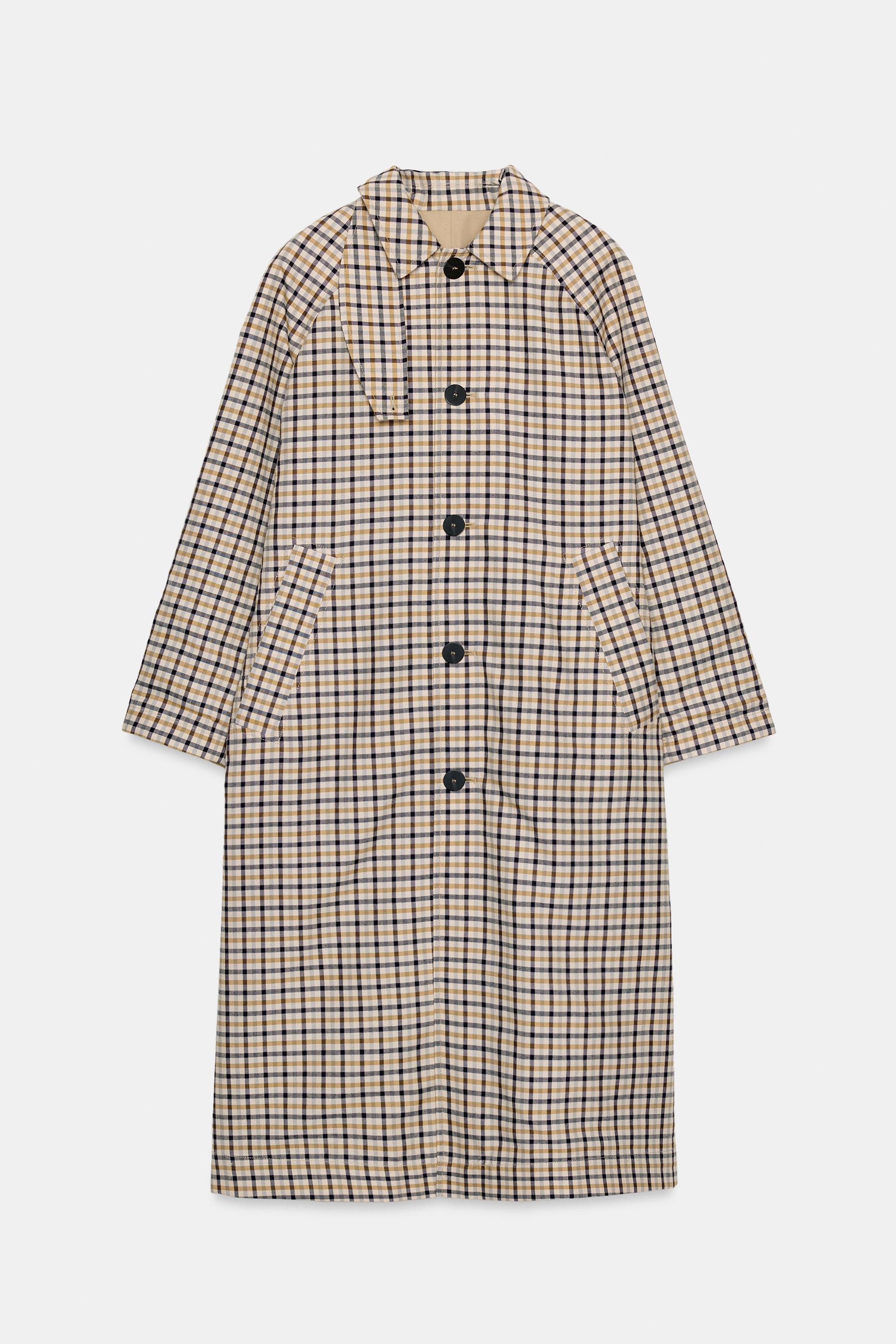 REVERSIBLE PLAID TRENCH COAT ZW COLLECTION by ZARA