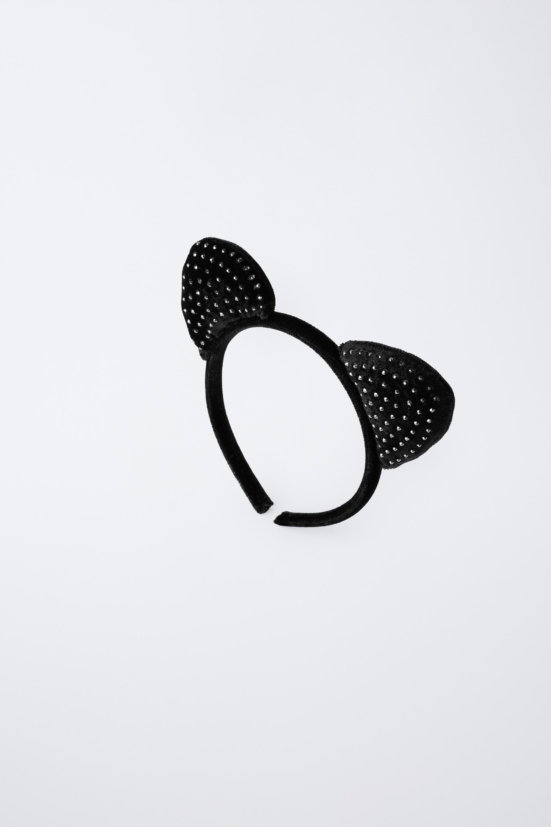 RHINESTONE EARED HEADBAND by ZARA
