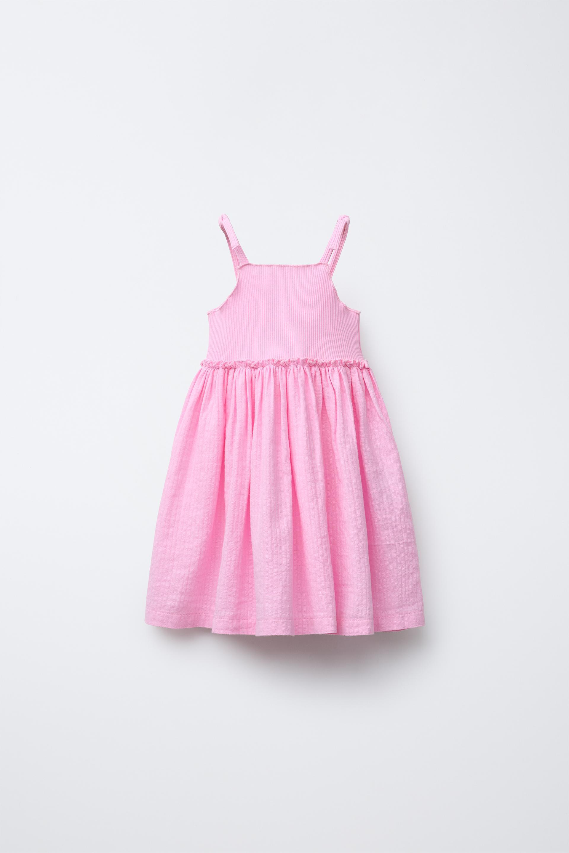 RIB AND TEXTURED COMBINATION DRESS by ZARA