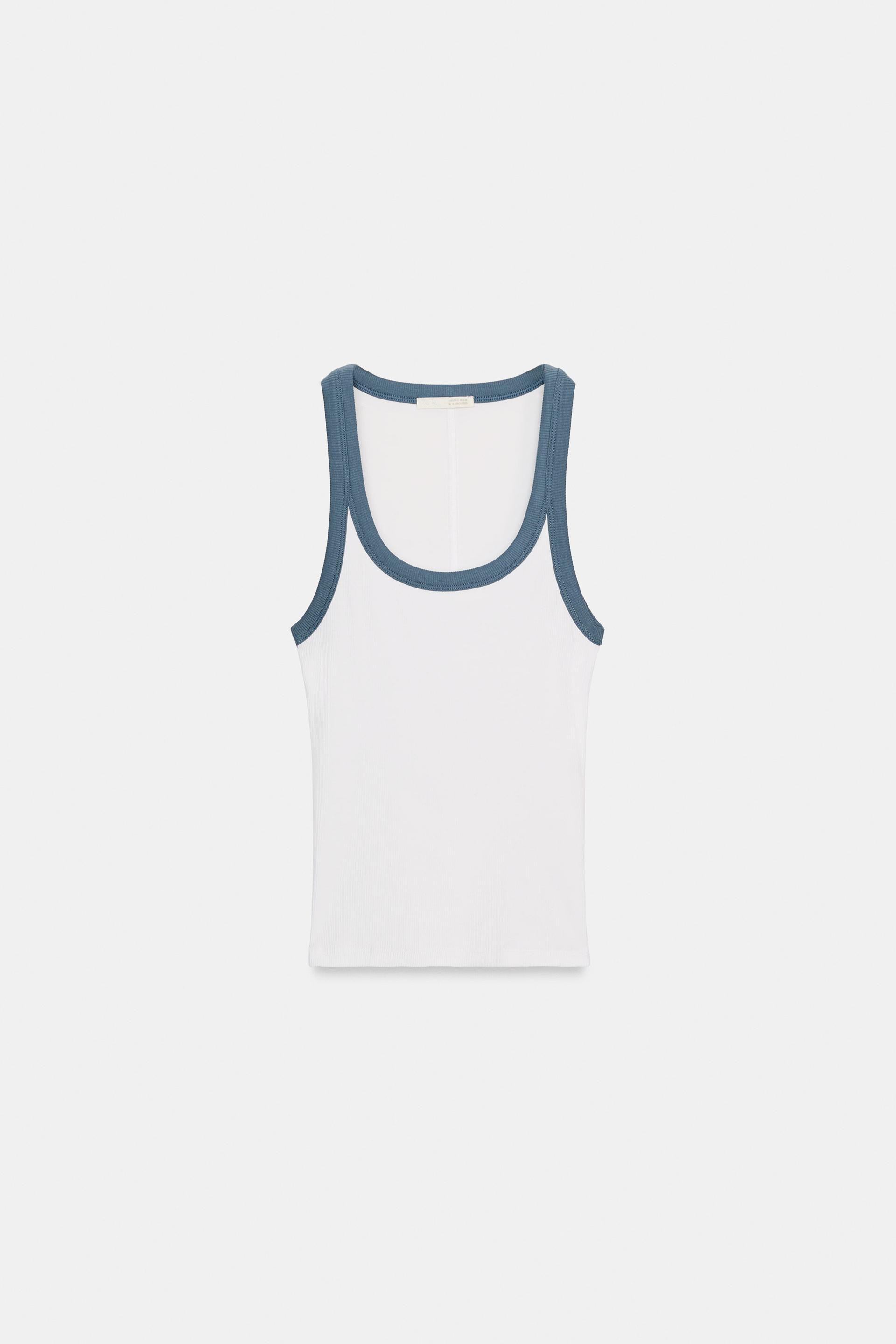 RIB SLEEVELESS TOP by ZARA