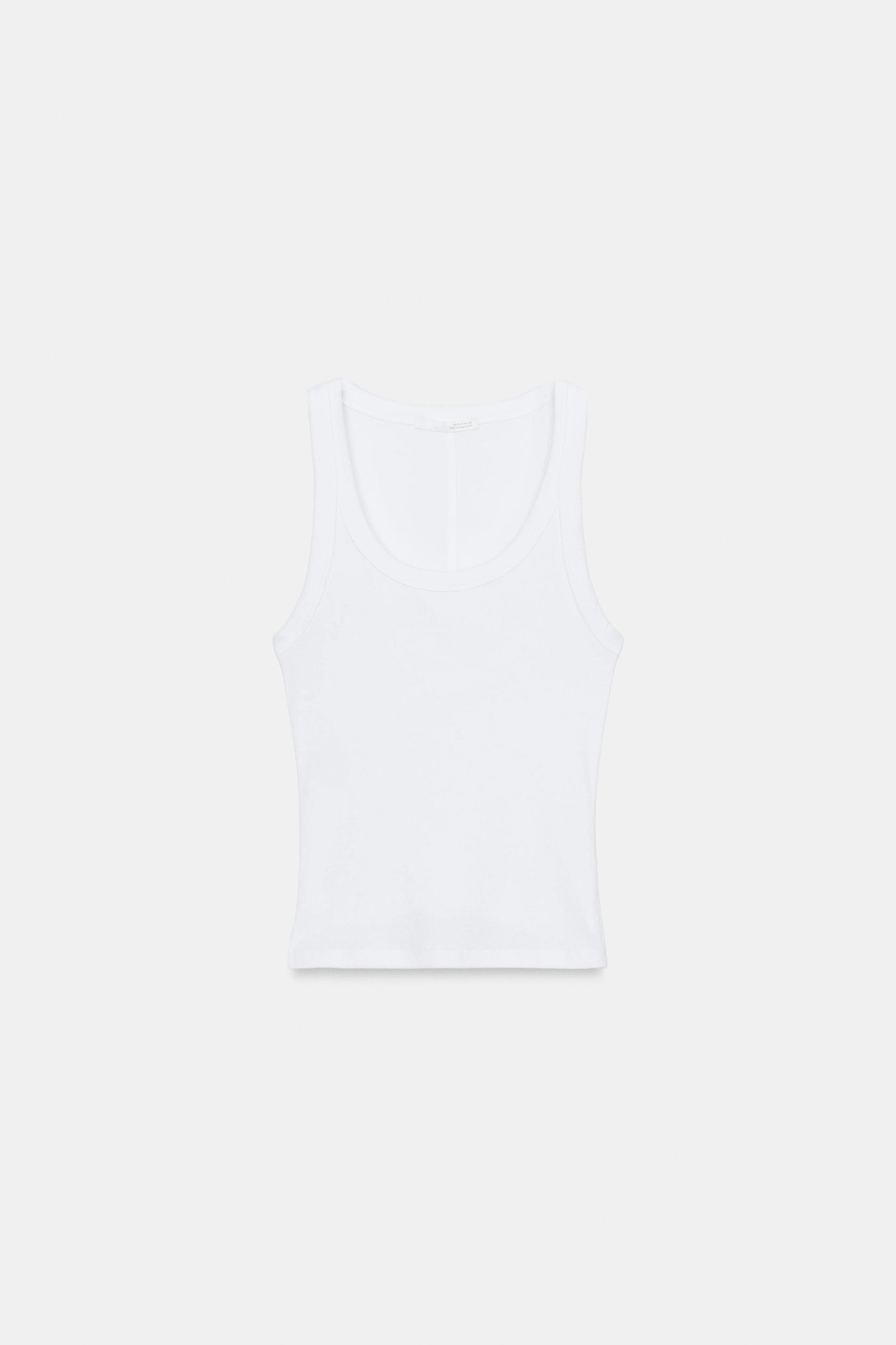 RIB SLEEVELESS TOP by ZARA