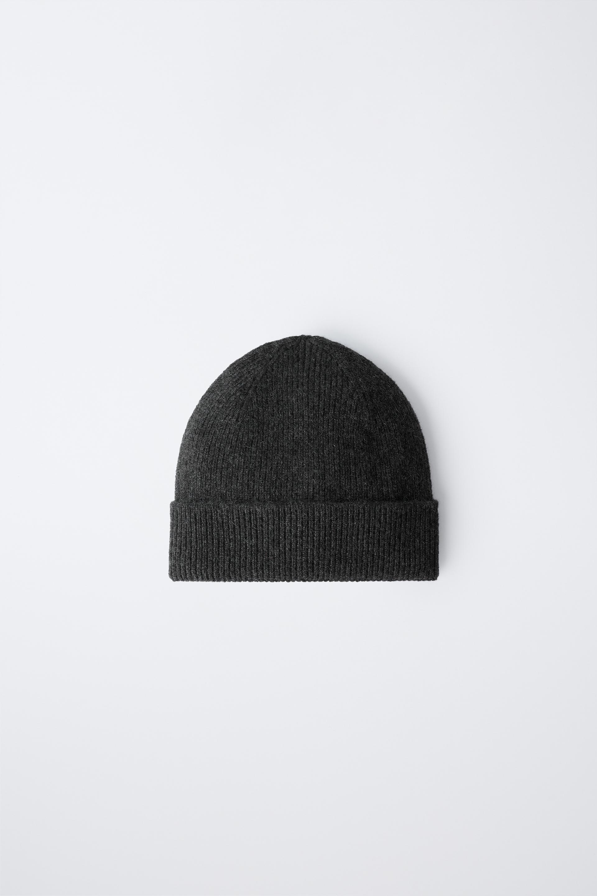 RIBBED 100% CASHMERE HAT by ZARA