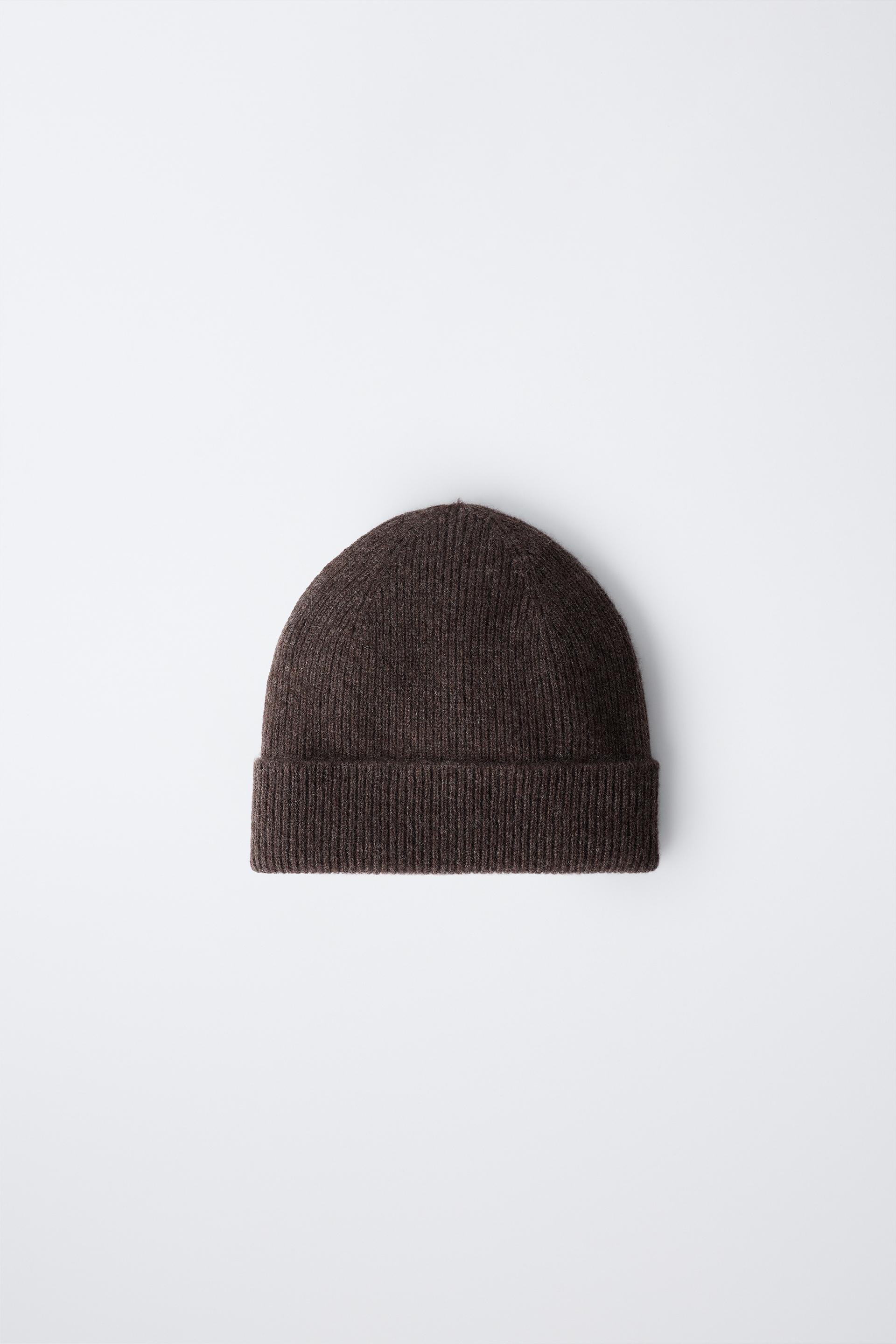 RIBBED 100% CASHMERE HAT by ZARA