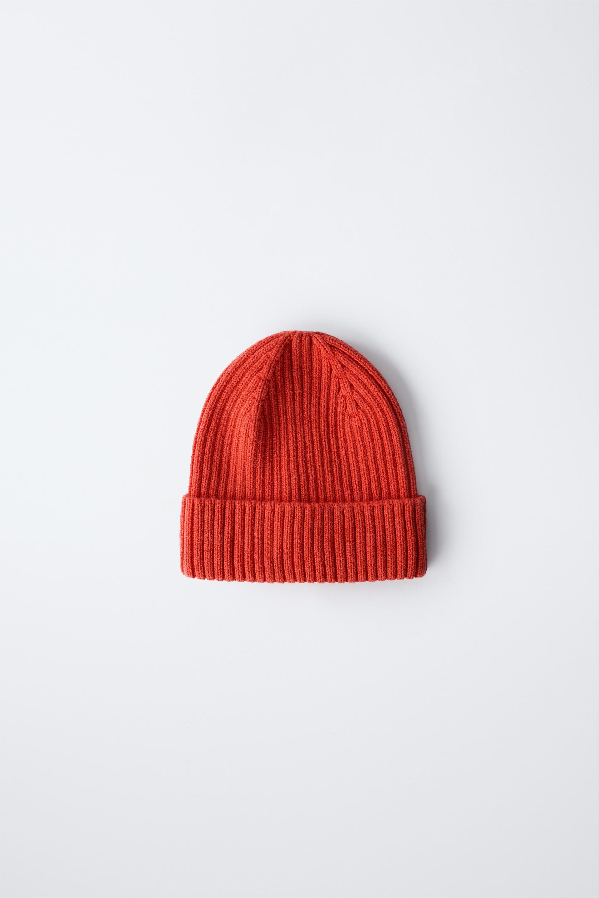 RIBBED KNIT HAT by ZARA