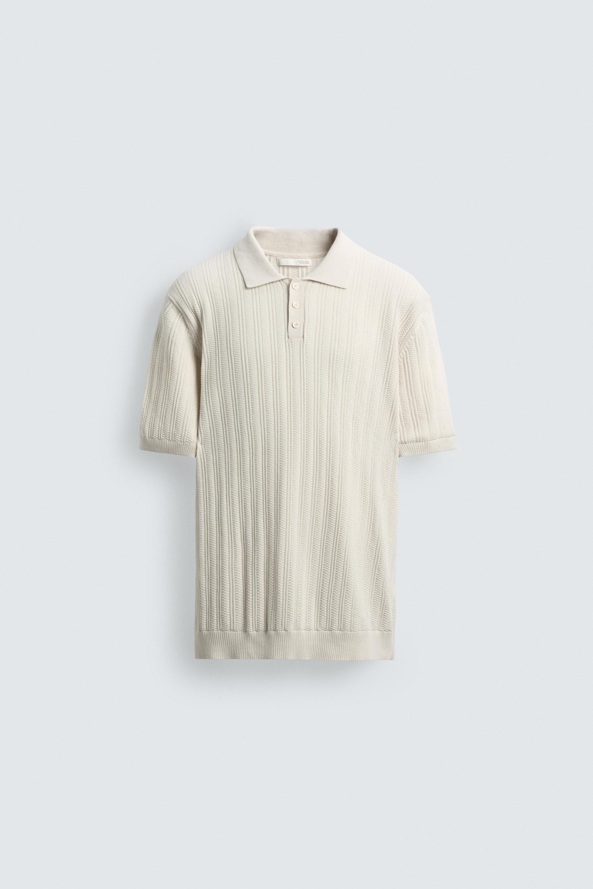 RIBBED KNIT POLO SHIRT by ZARA