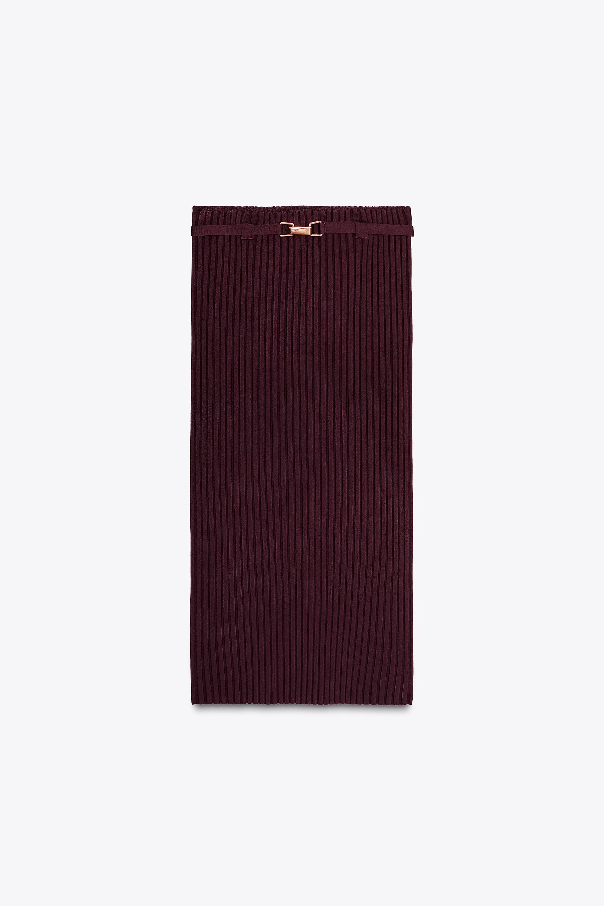 RIBBED KNIT SKIRT by ZARA