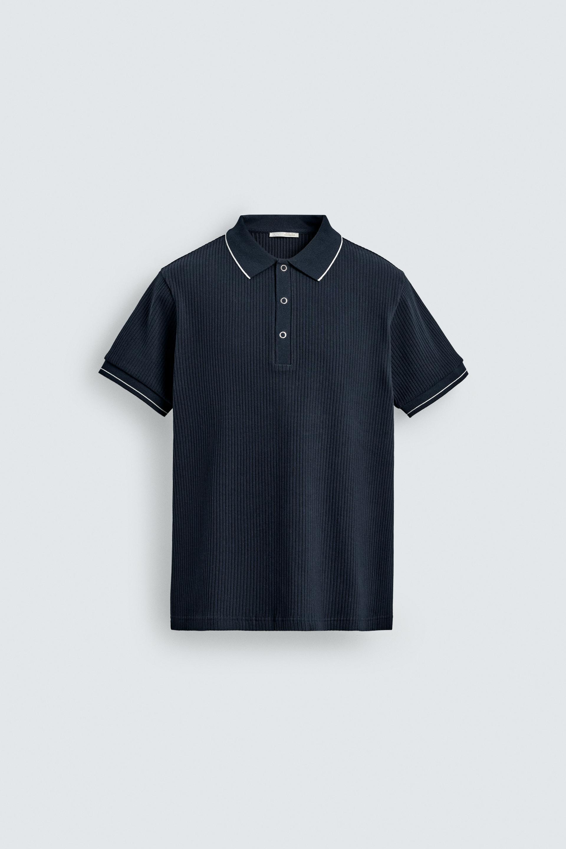 RIBBED REGULAR-FIT POLO by ZARA