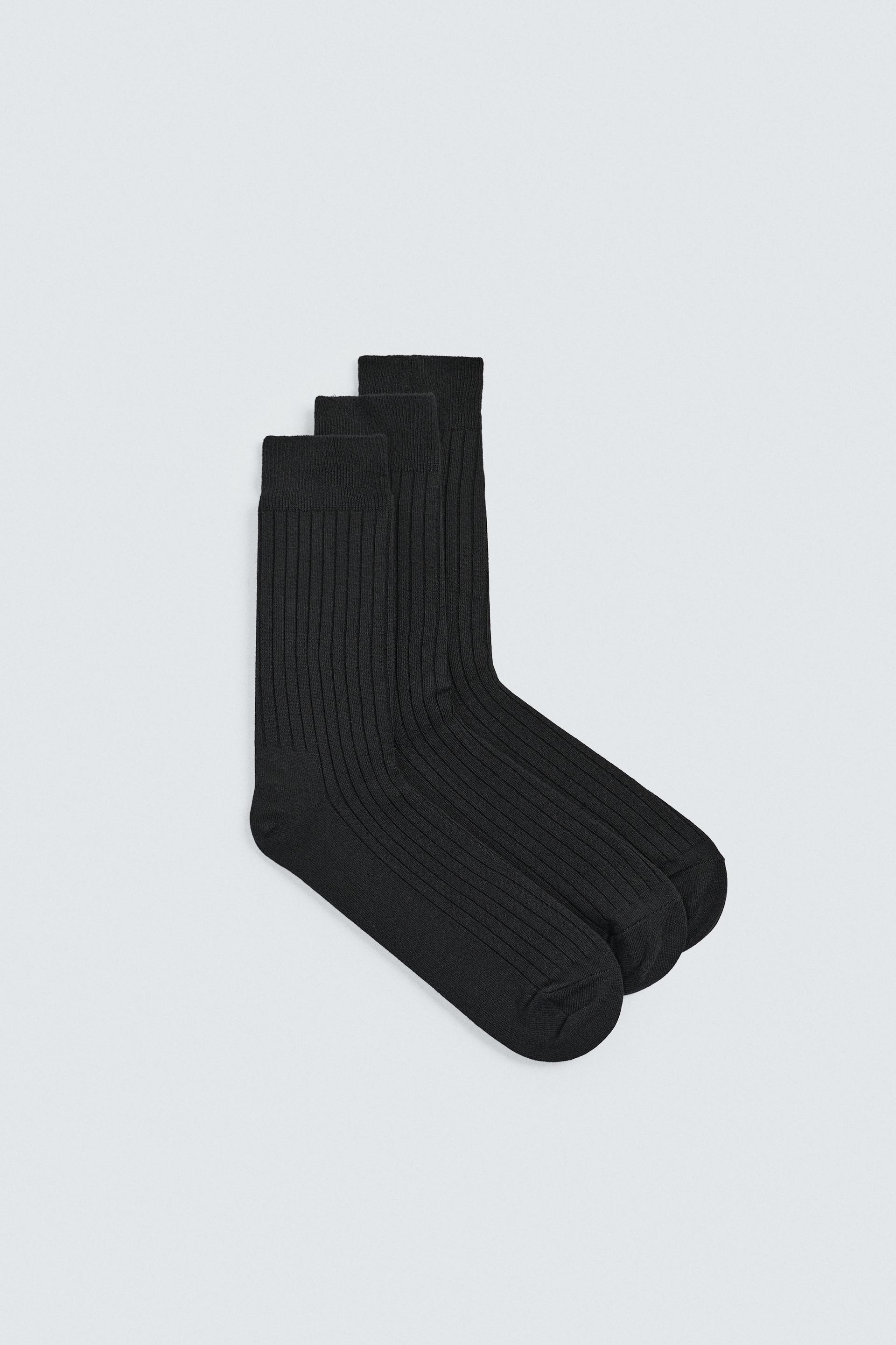 RIBBED SOCKS 3-PACK by ZARA