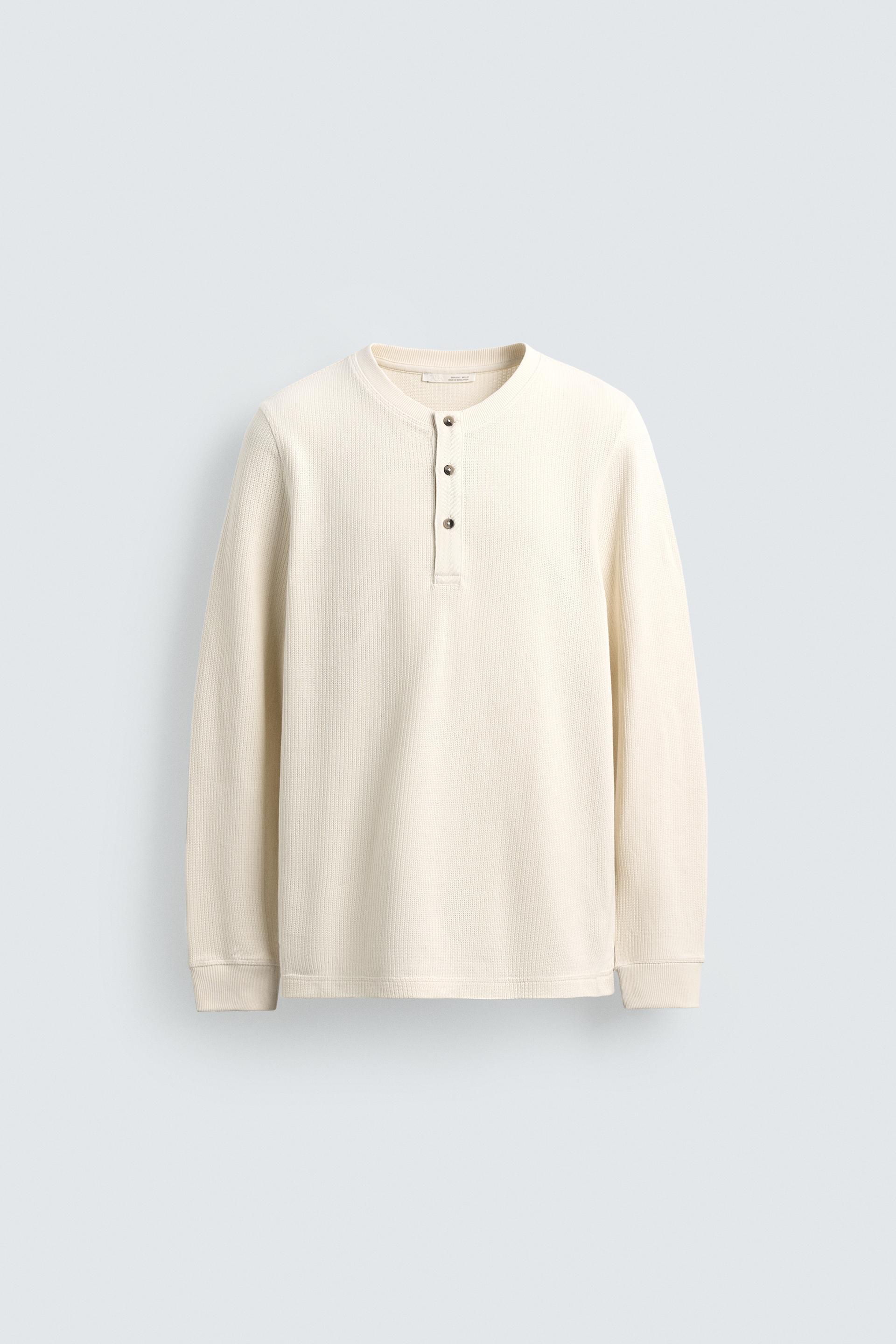 RIBBED STRUCTURE T-SHIRT by ZARA