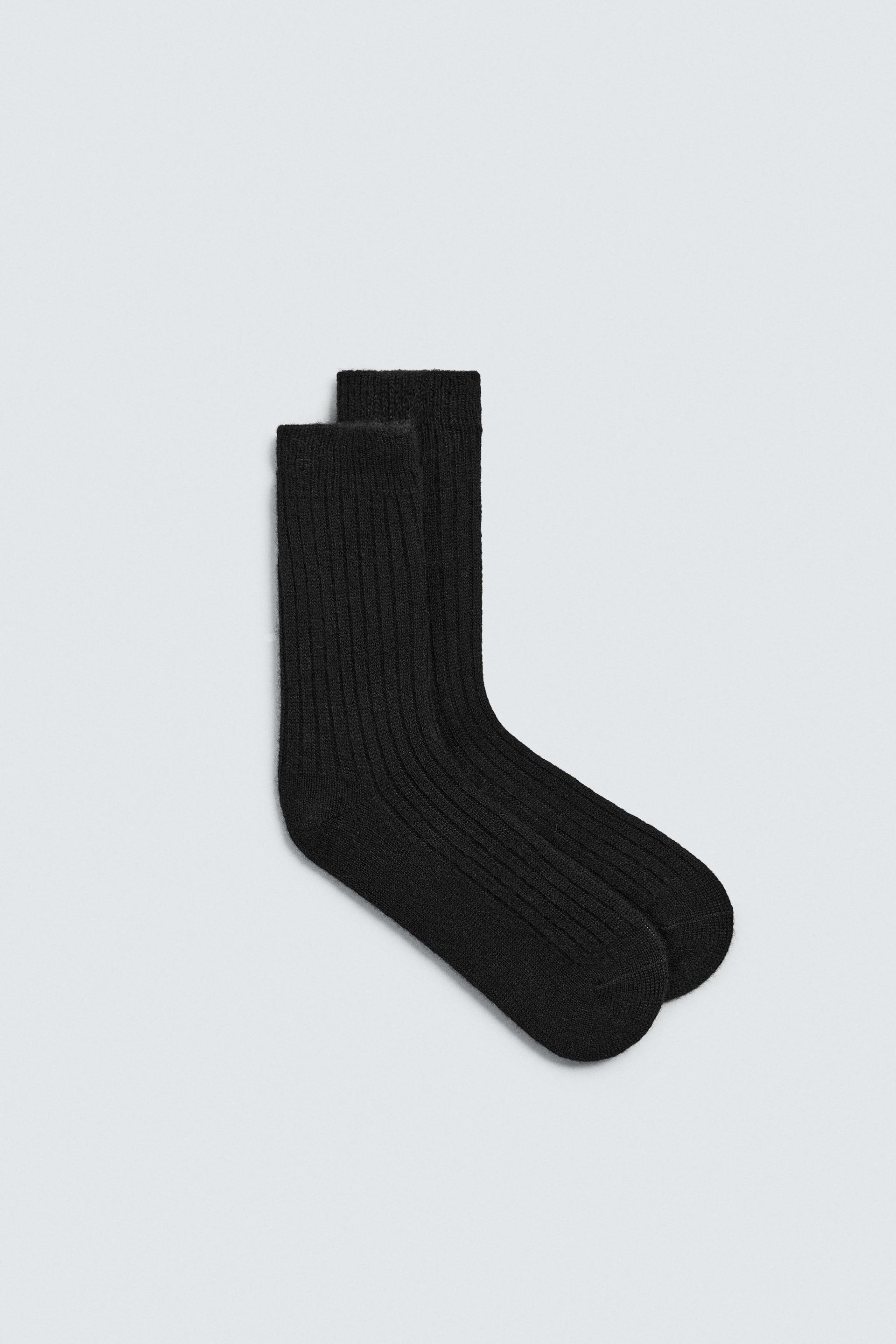 RIBBED TEXTURED SOCKS by ZARA