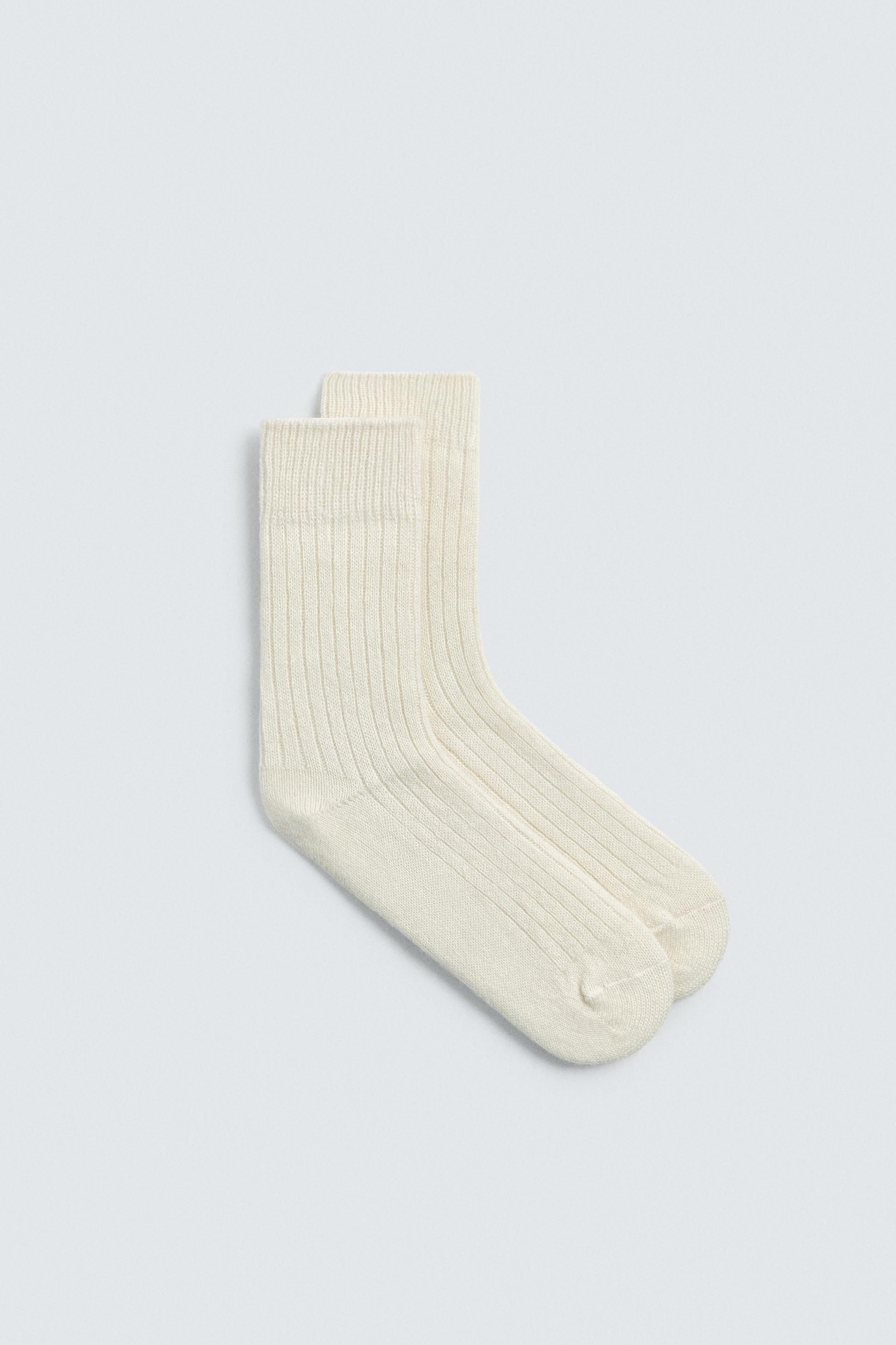 RIBBED TEXTURED SOCKS by ZARA