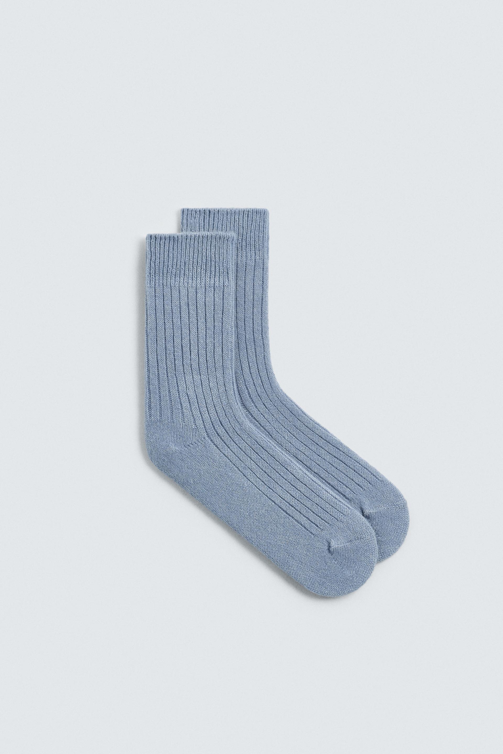 RIBBED TEXTURED SOCKS by ZARA