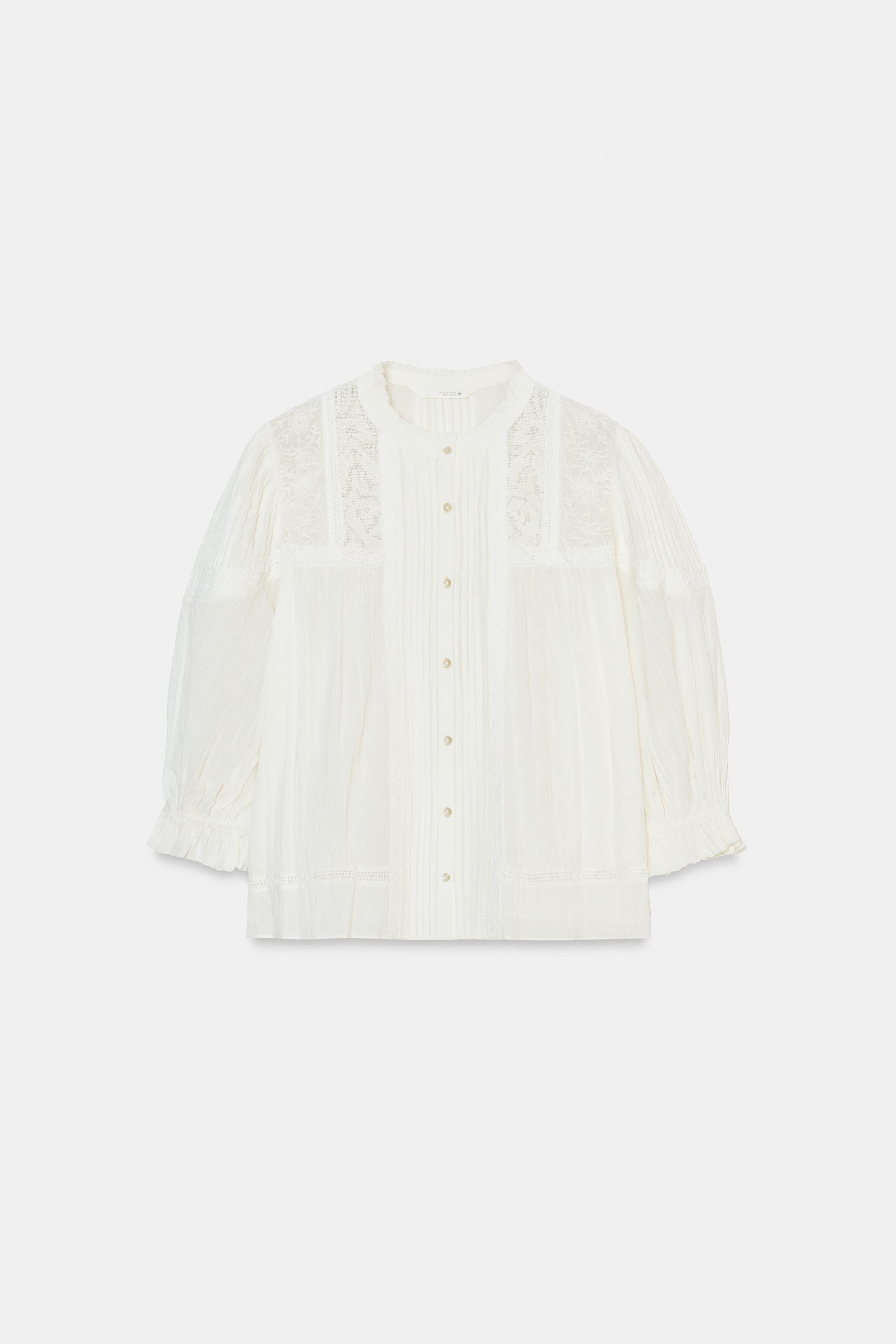 ROMANTIC COTTON SHIRT ZW COLLECTION by ZARA