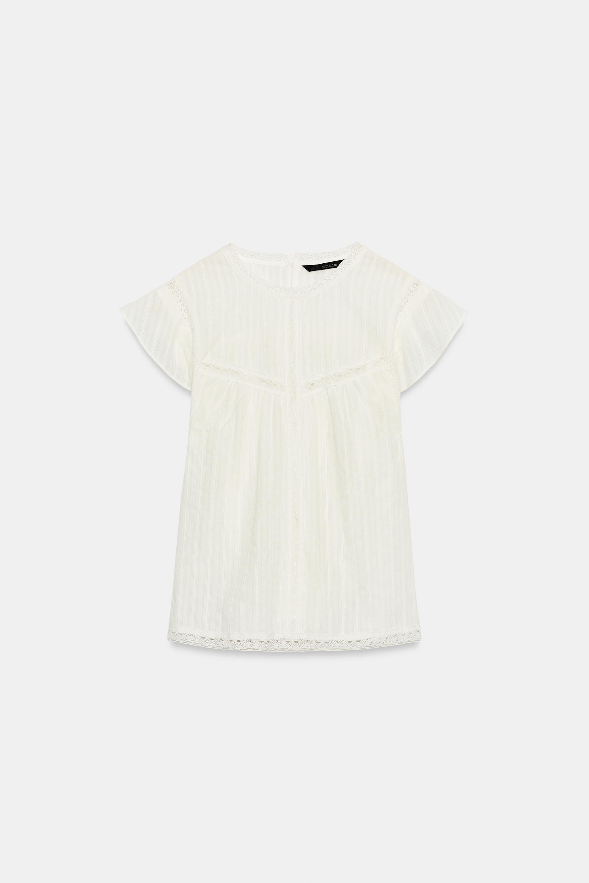 ROMANTIC INSERT TOP by ZARA