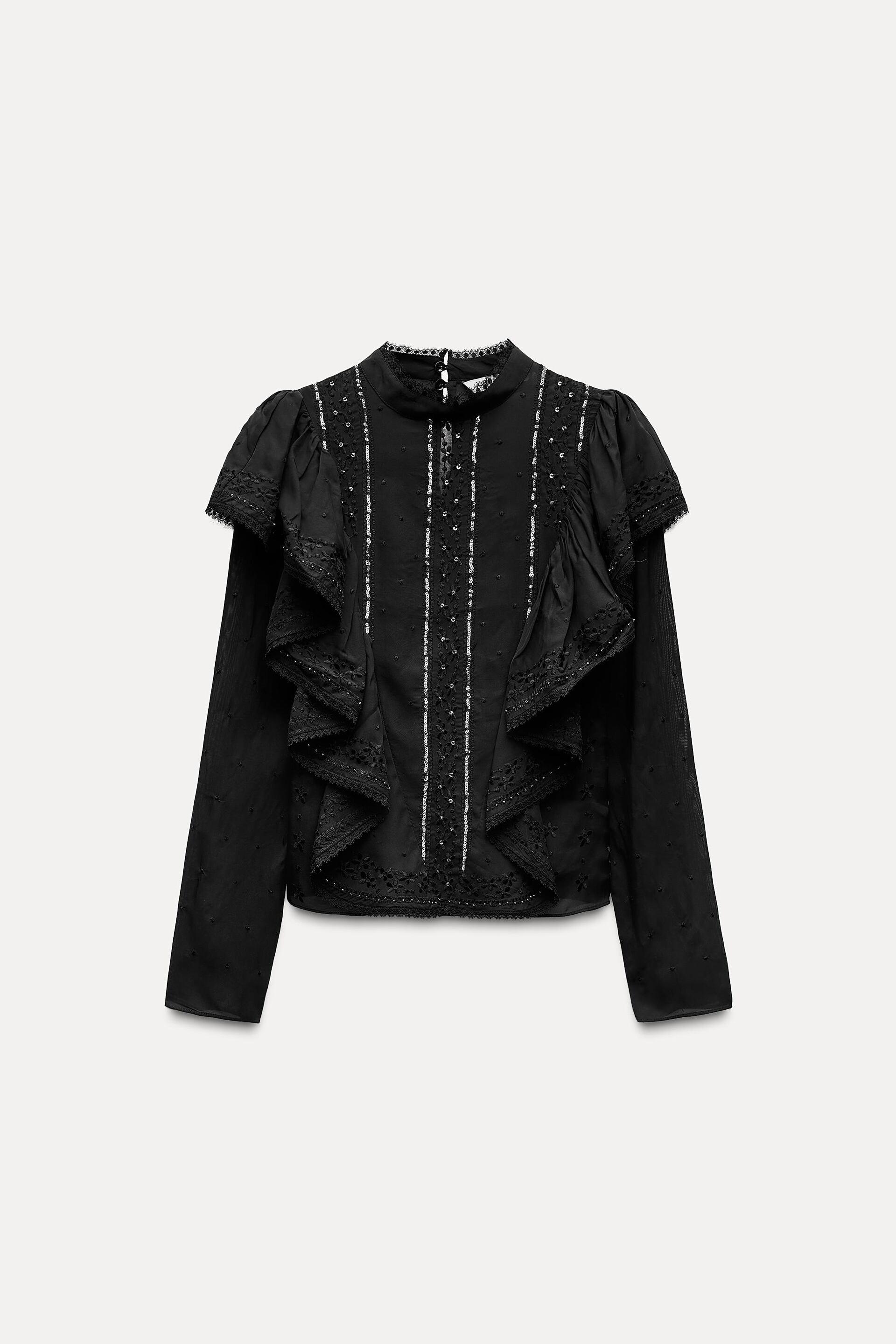 ROMANTIC RUFFLED BLOUSE ZW COLLECTION by ZARA