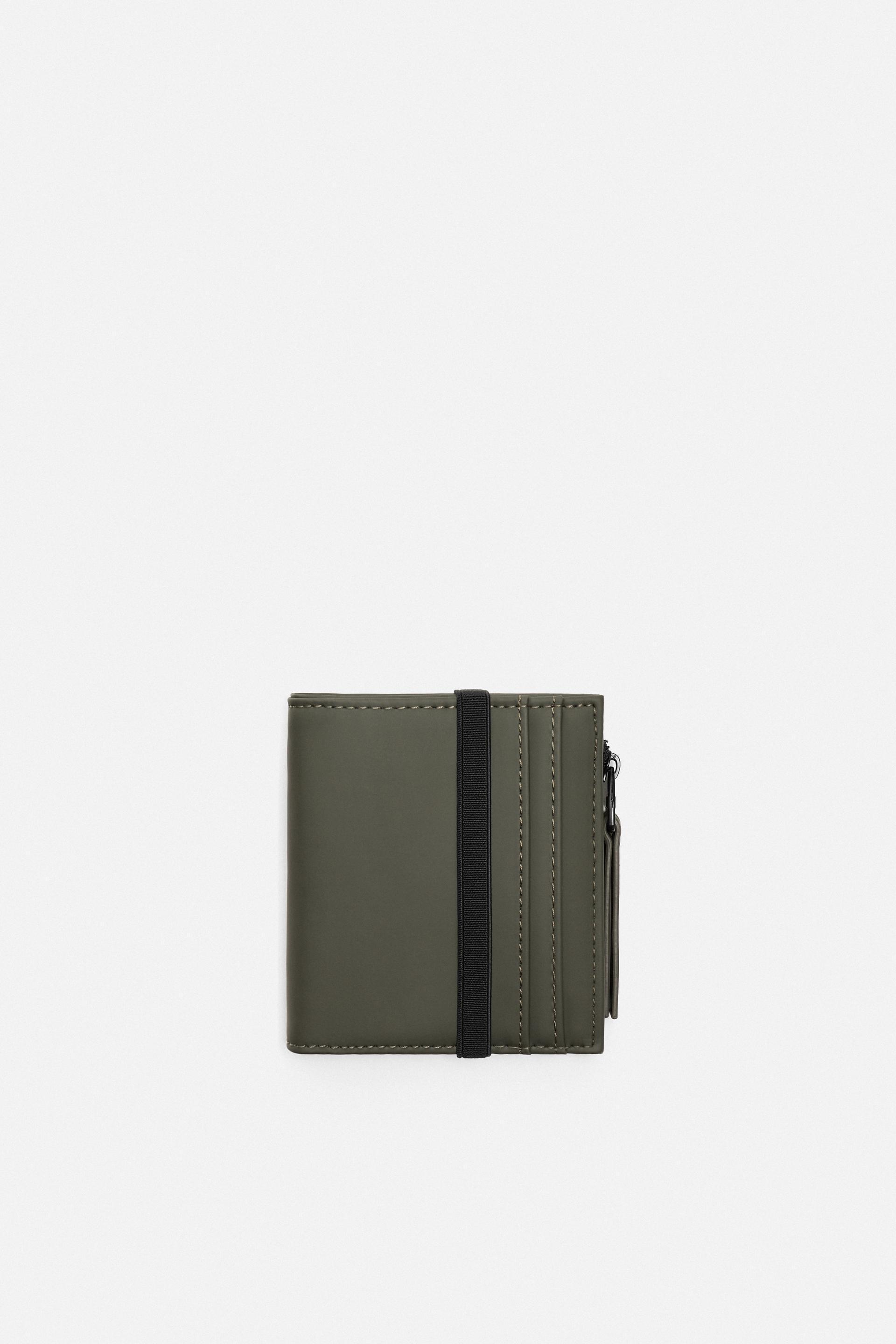 RUBBERIZED COIN WALLET by ZARA