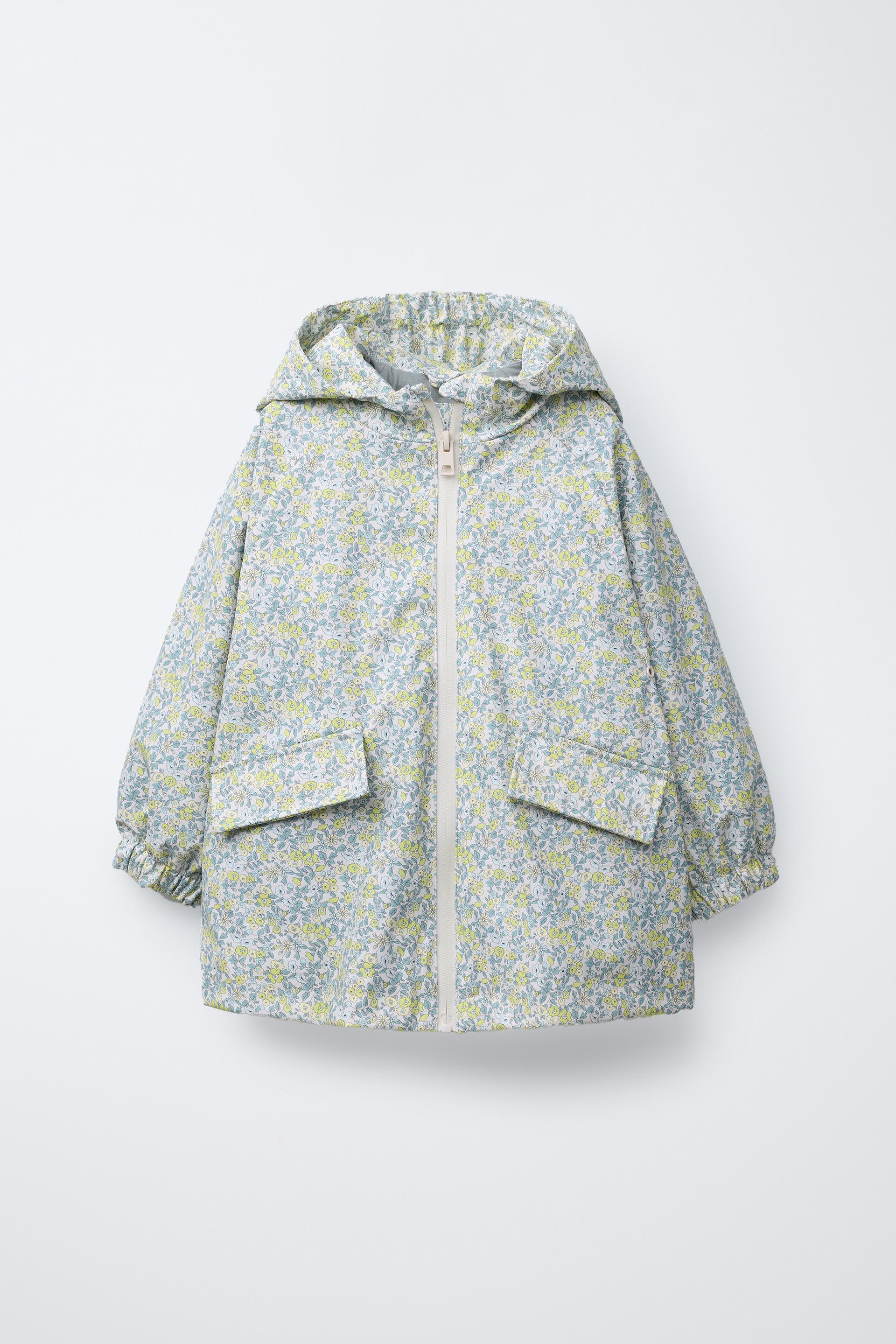 RUBBERIZED FLORAL RAINCOAT by ZARA