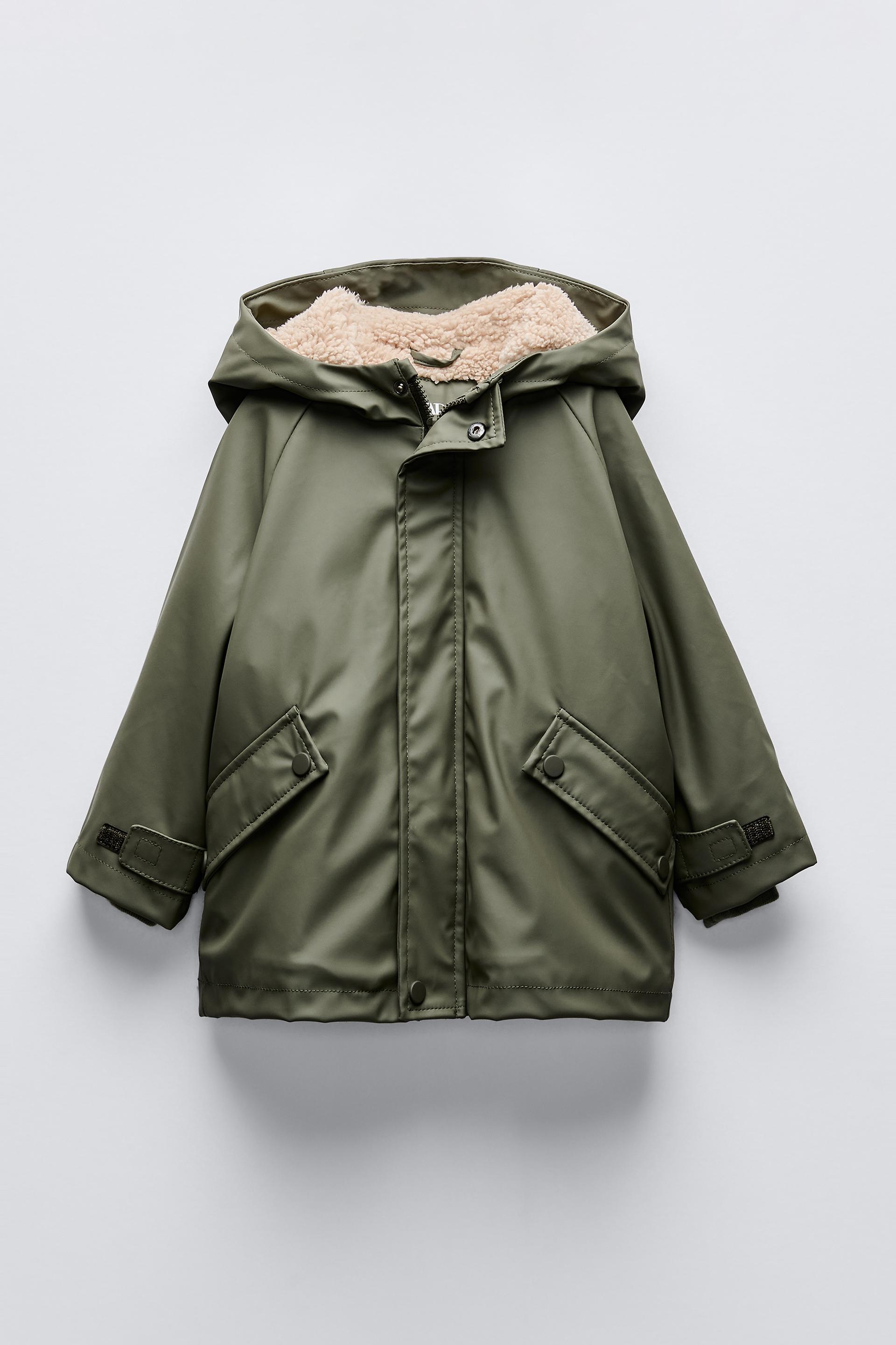 RUBBERIZED LINED RAINCOAT by ZARA
