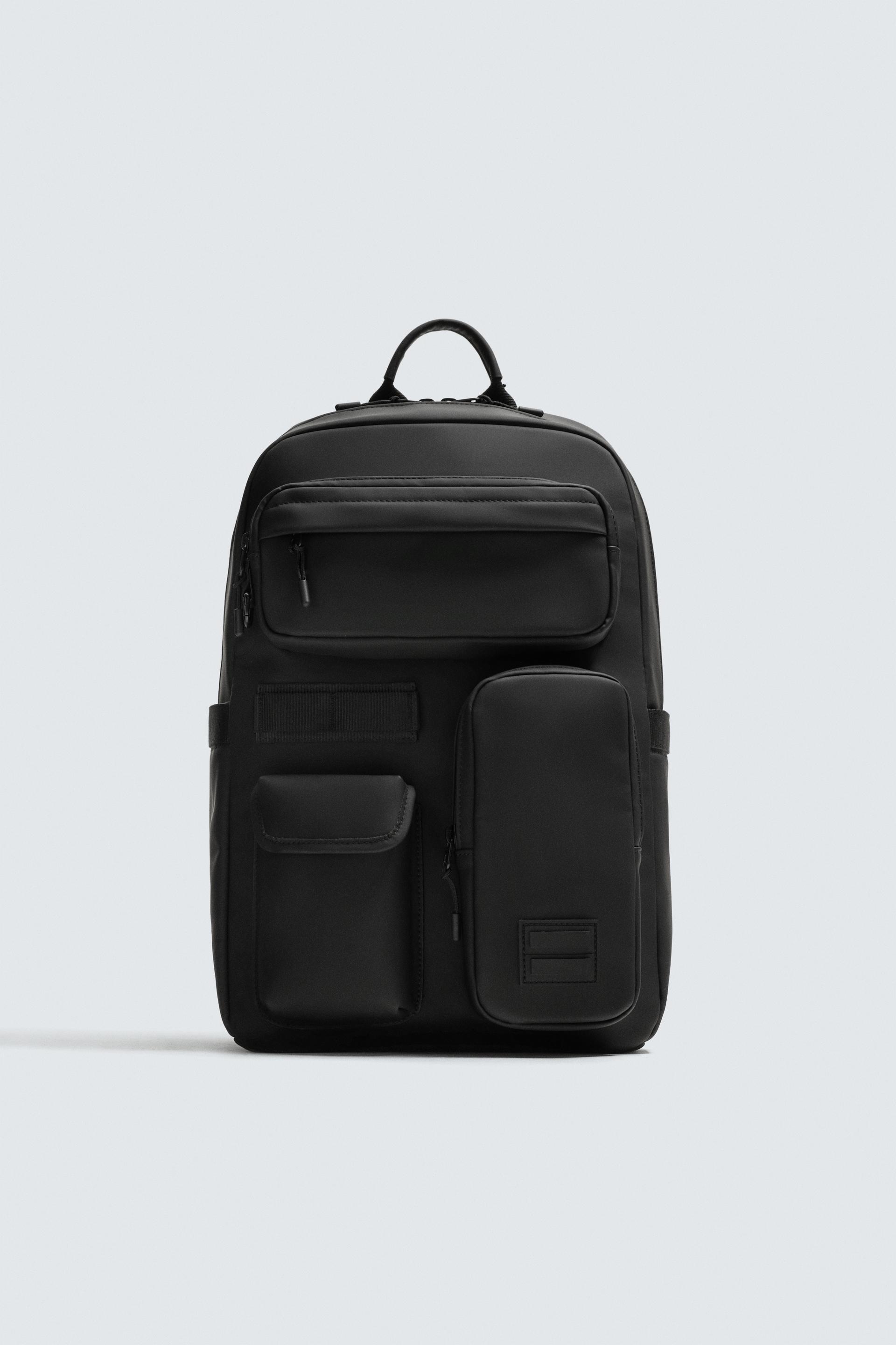 RUBBERIZED MULTI-POCKET BACKPACK by ZARA