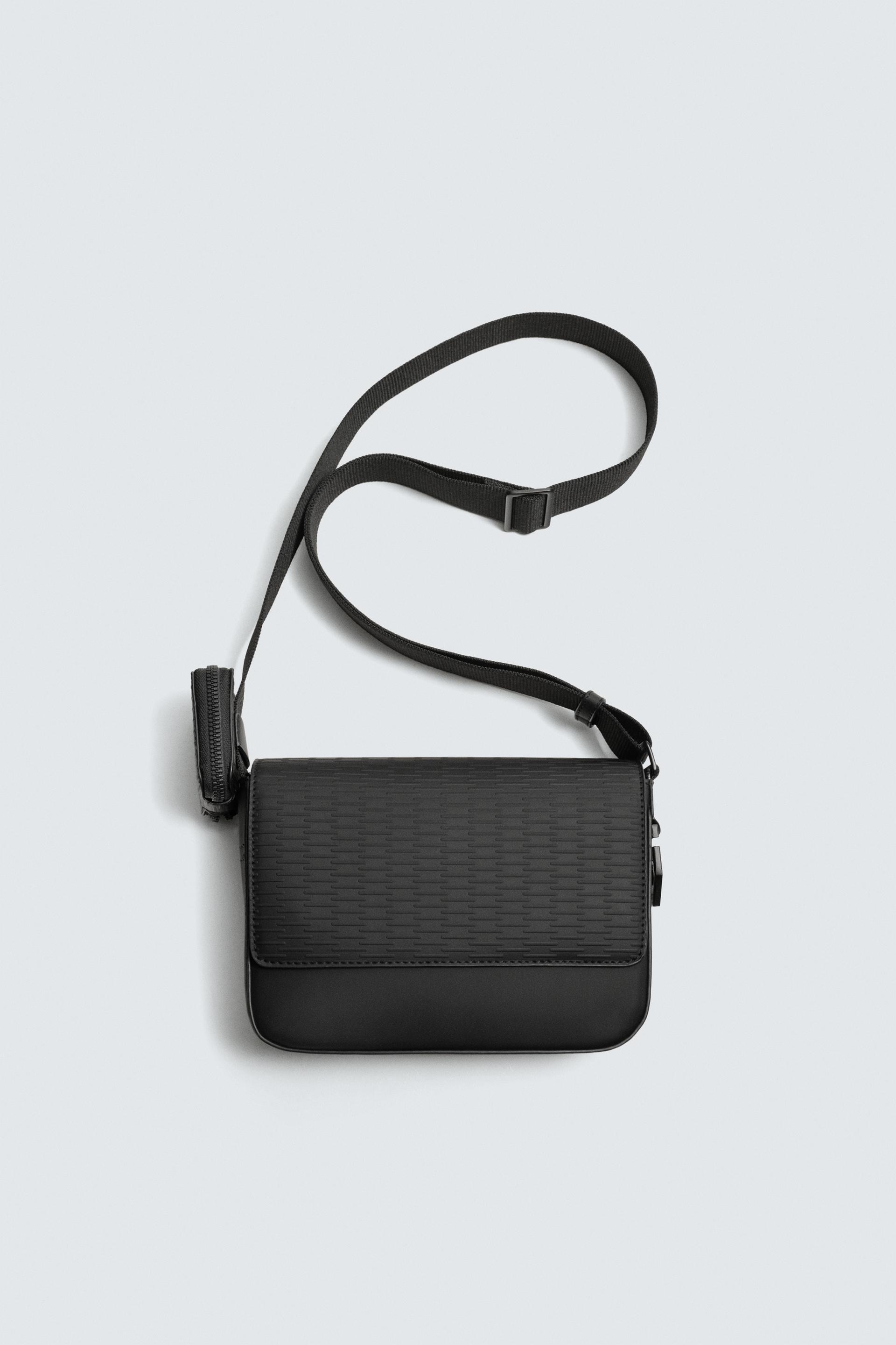 RUBBERIZED TEXTURED CROSSBODY BAG by ZARA