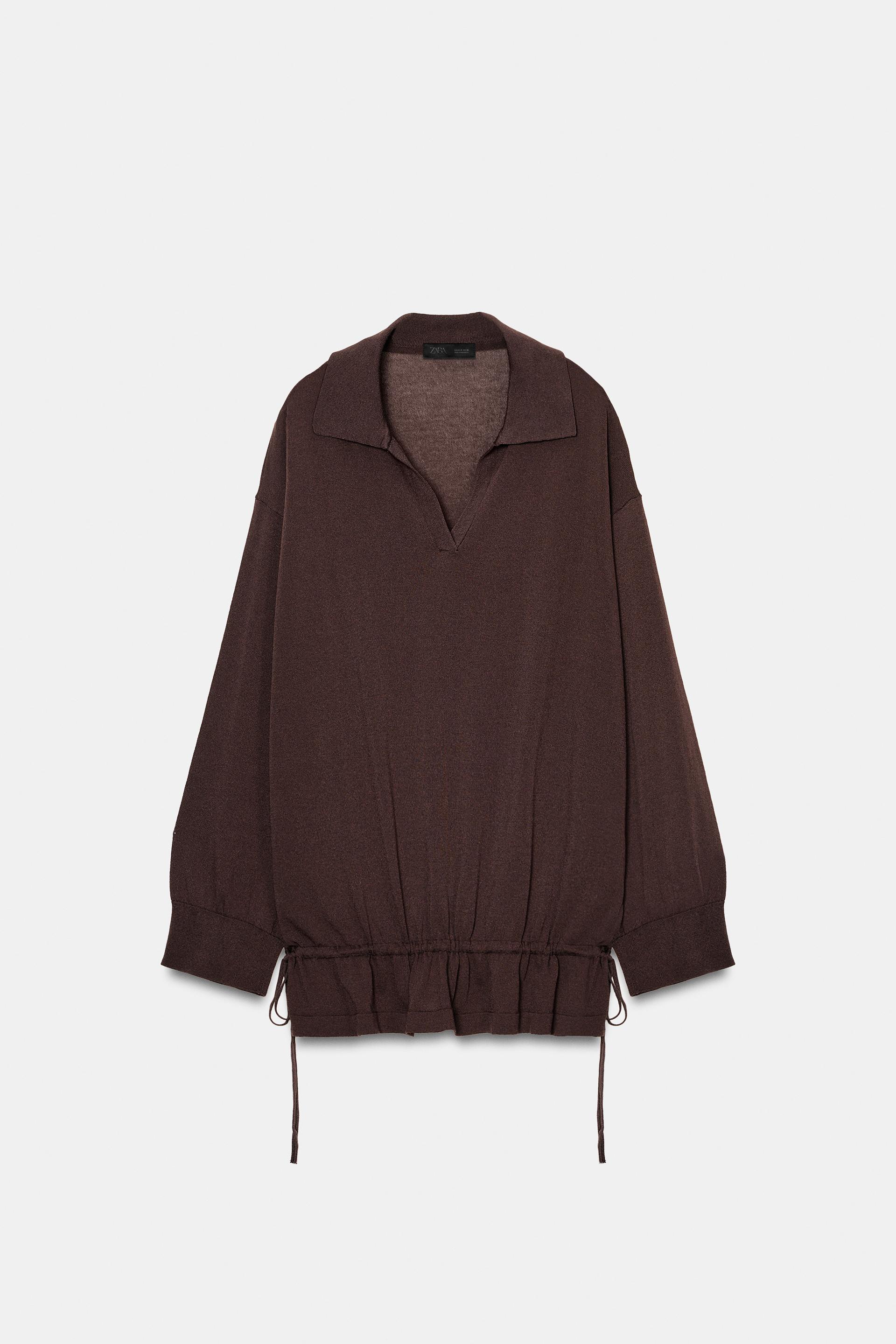 RUCHED KNIT JUMPER by ZARA