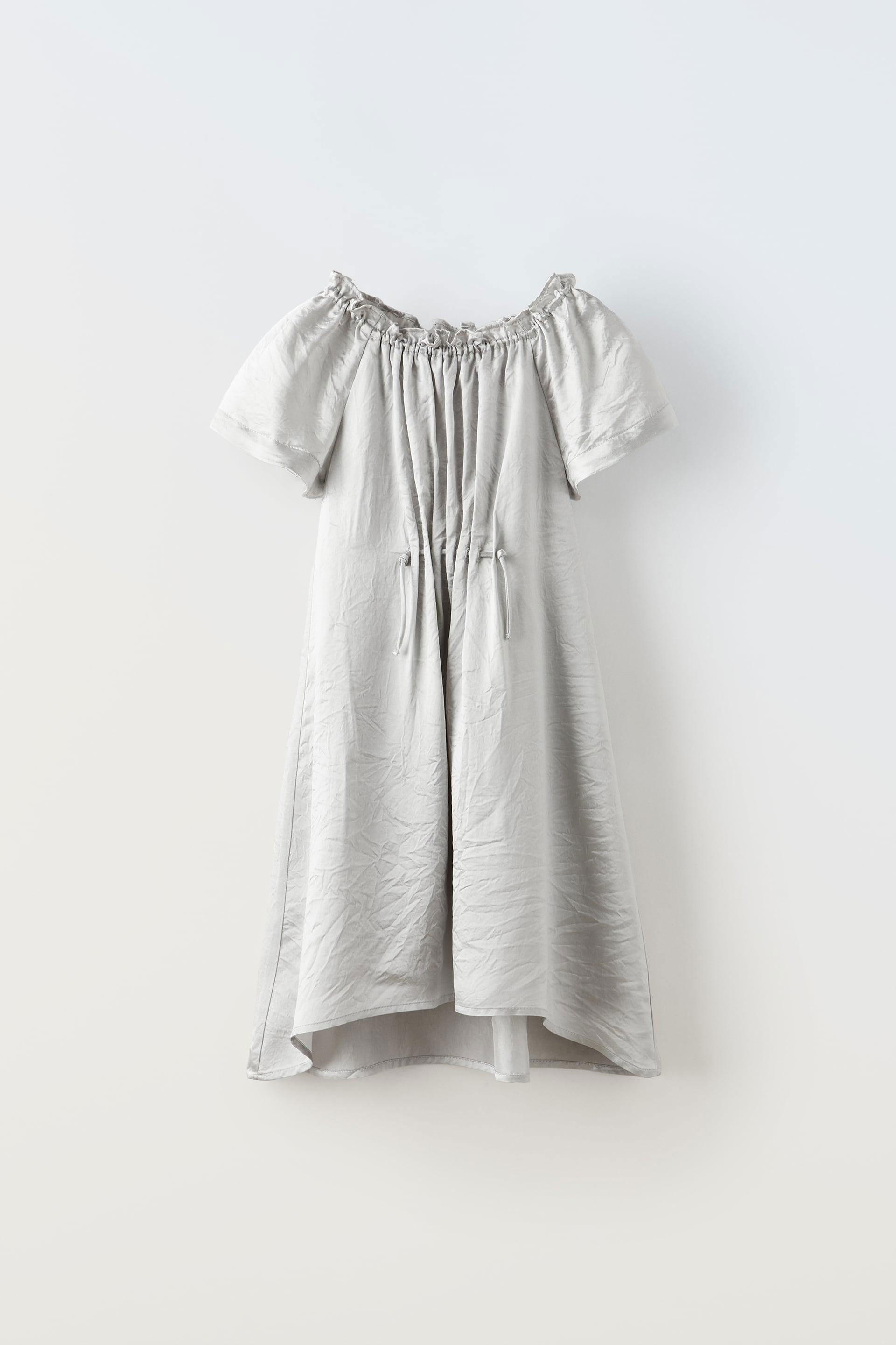 RUCHED SHIMMERY DRESS by ZARA