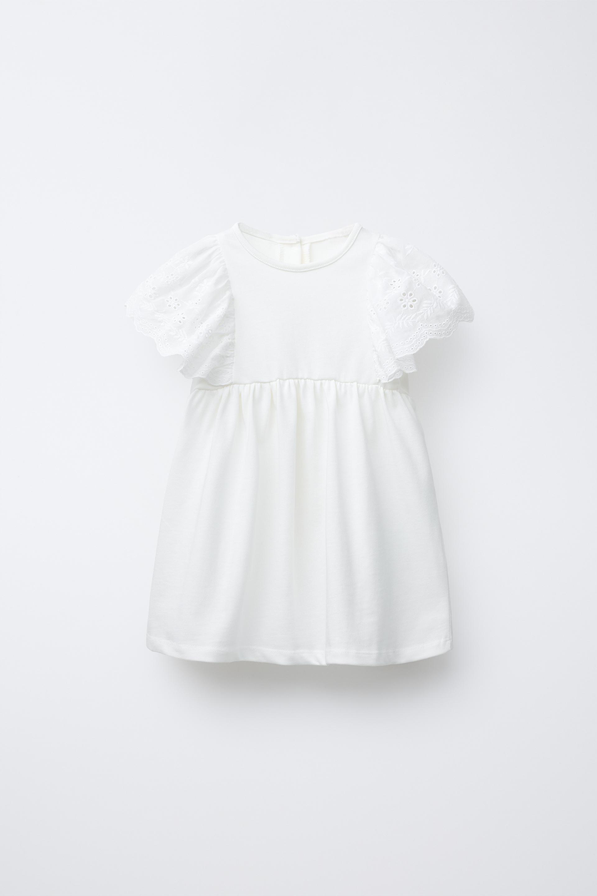 RUFFLED COMBINATION DRESS by ZARA