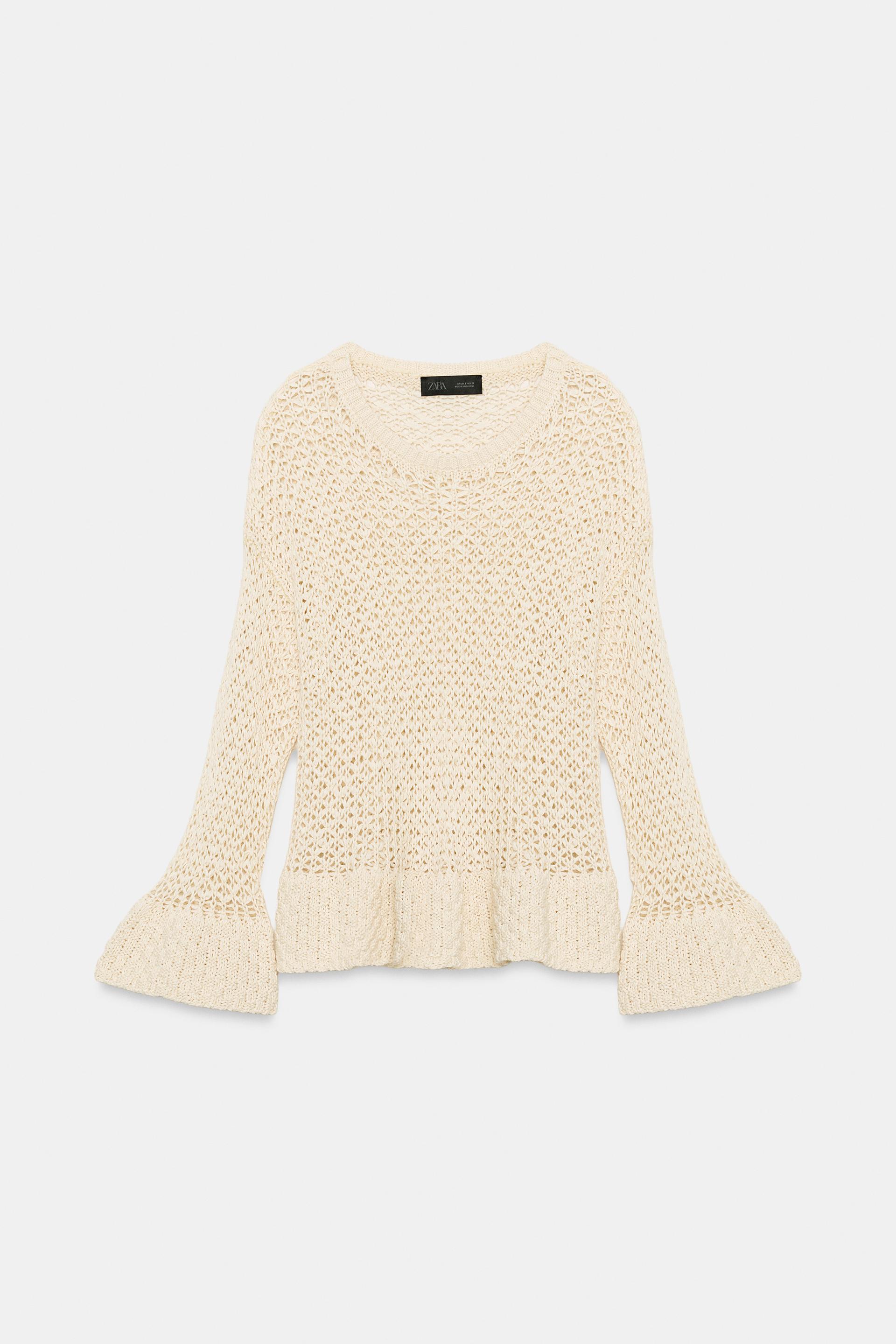RUFFLED KNIT SWEATER by ZARA