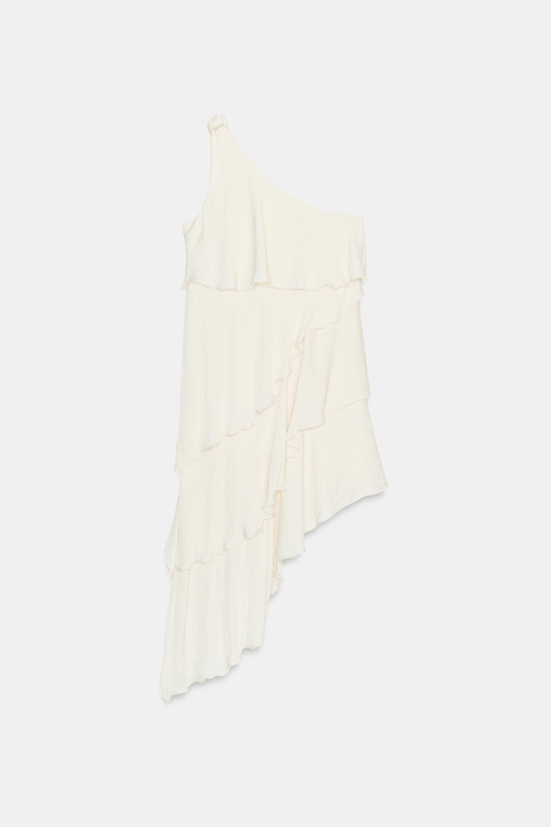RUFFLED KNOTTED DRESS by ZARA