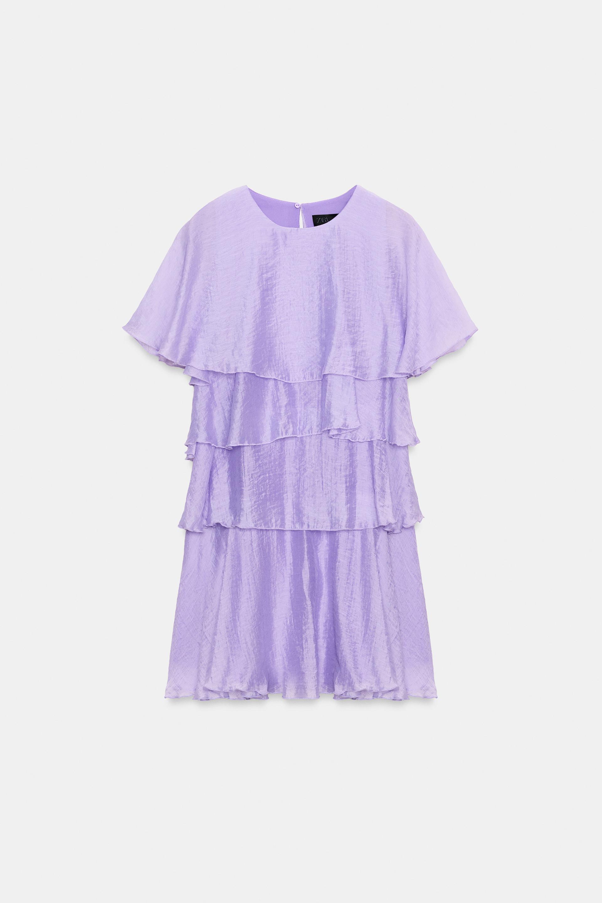 RUFFLED MINI DRESS by ZARA