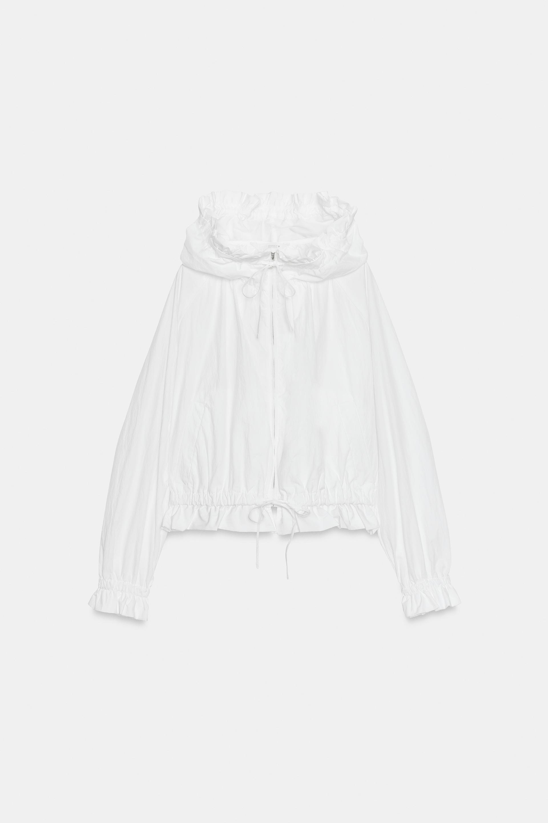 RUFFLED ZIP-UP JACKET by ZARA