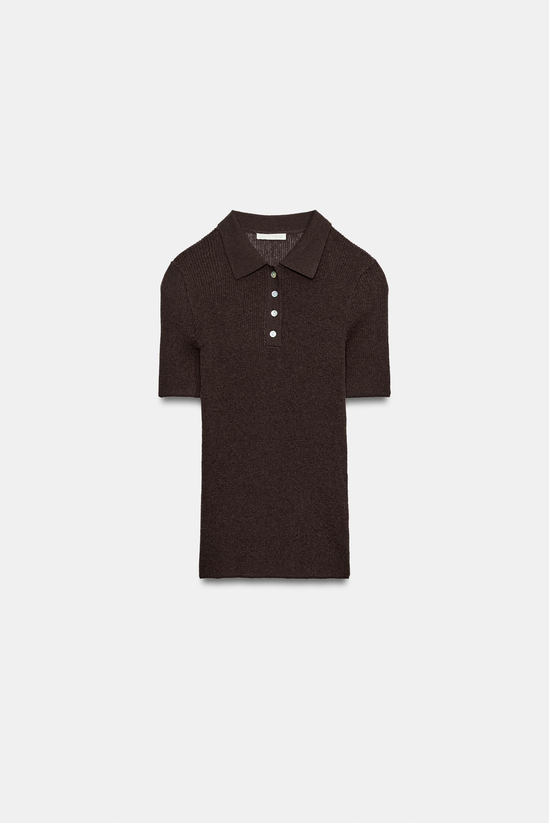 RUSTIC SHORT SLEEVE POLO by ZARA