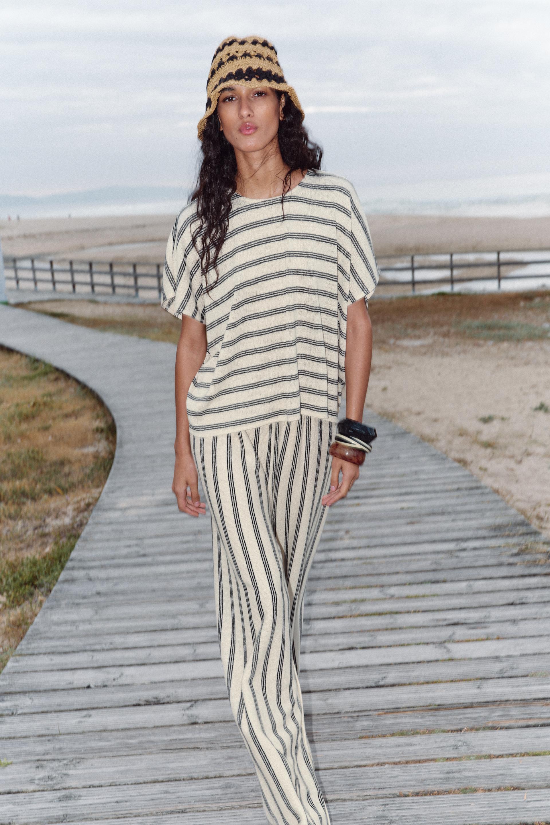 RUSTIC STRAIGHT LEG PANTS by ZARA