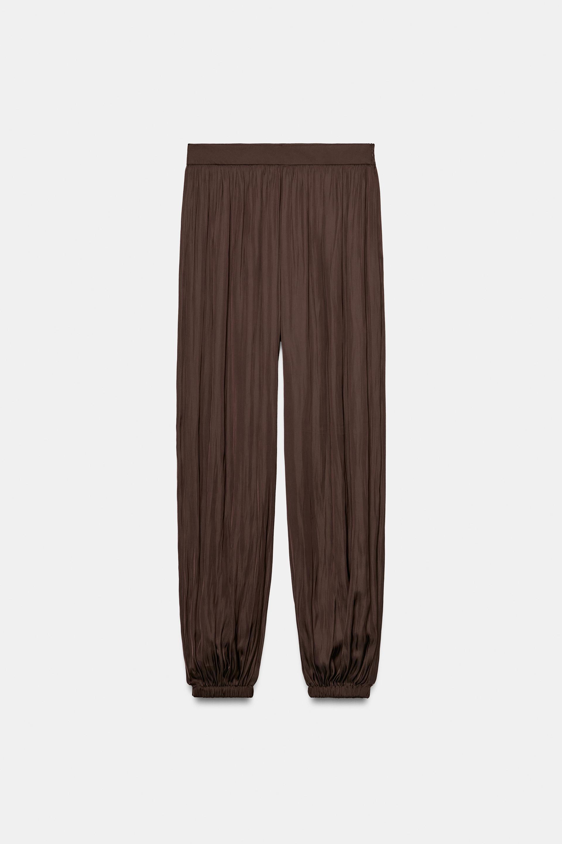 SATIN EFFECT BALLOON PANTS by ZARA