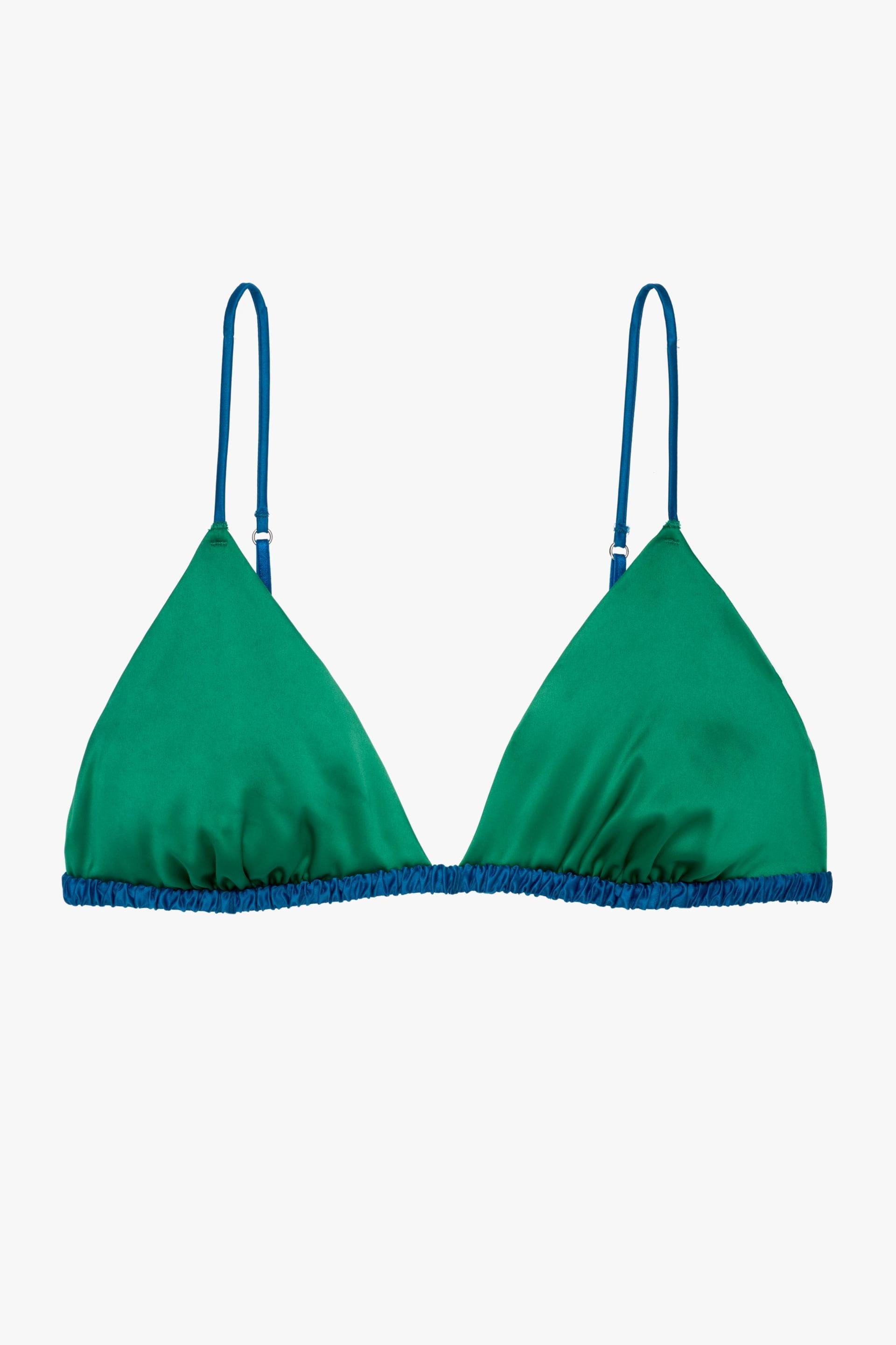 SATIN EFFECT TRIANGLE BRALETTE LIMITED EDITION by ZARA