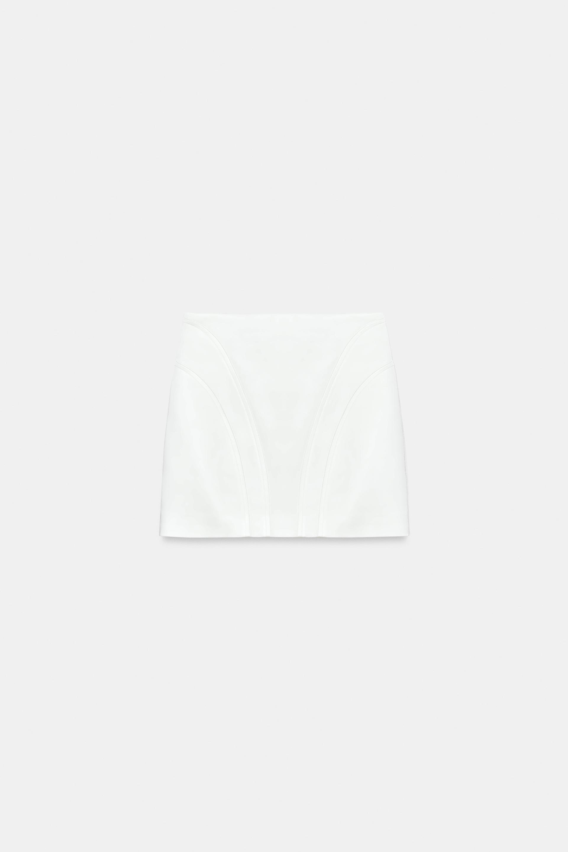 SATIN MINI SKIRT by ZARA