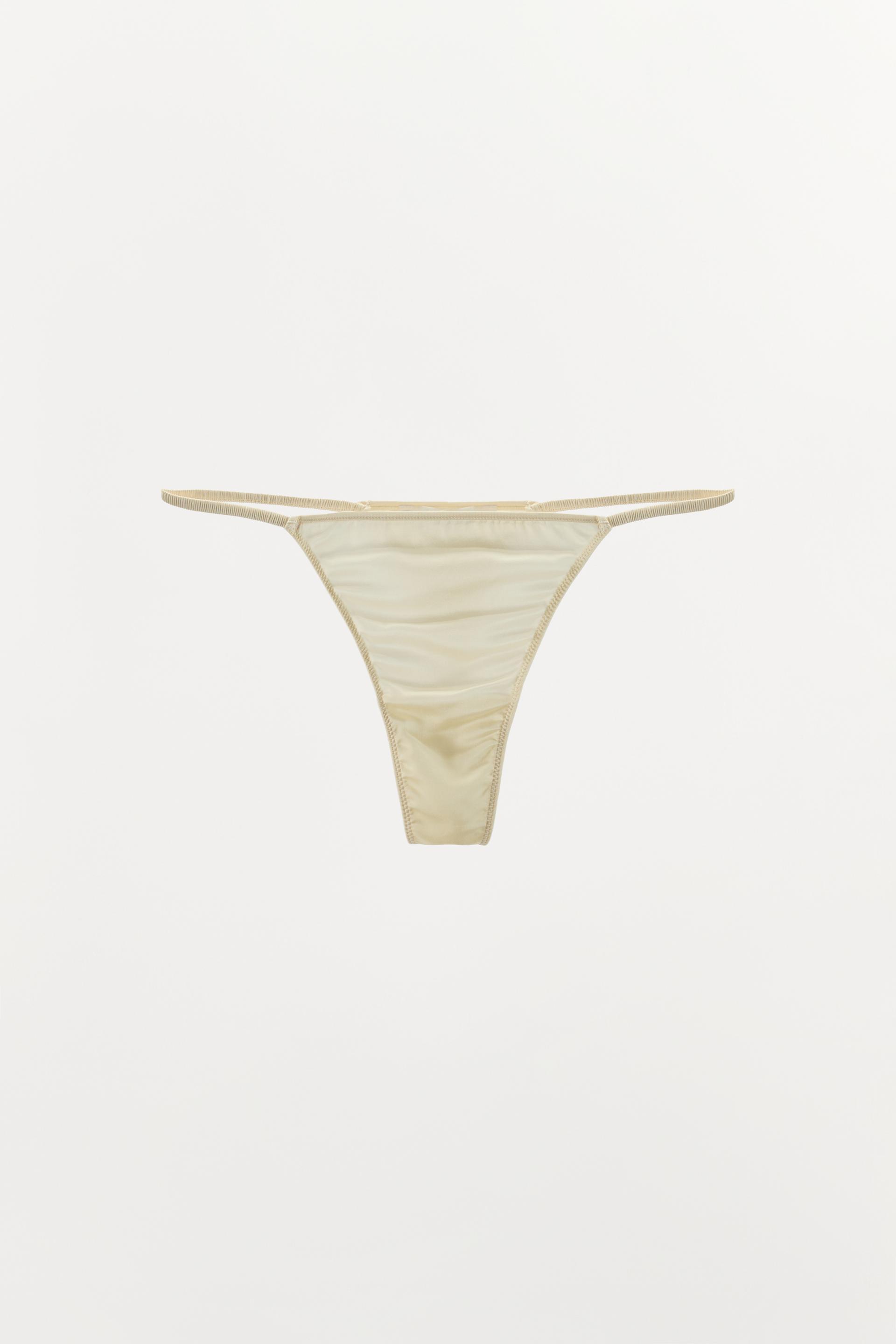 SATIN THONG by ZARA