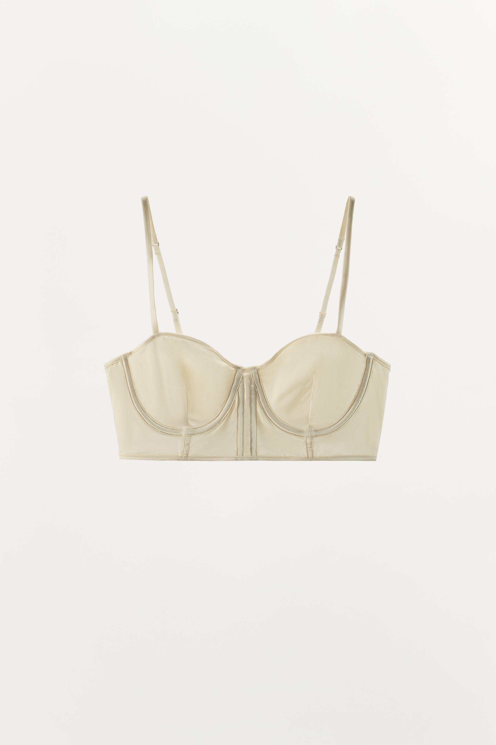 SATIN UNDERWIRE BRA by ZARA