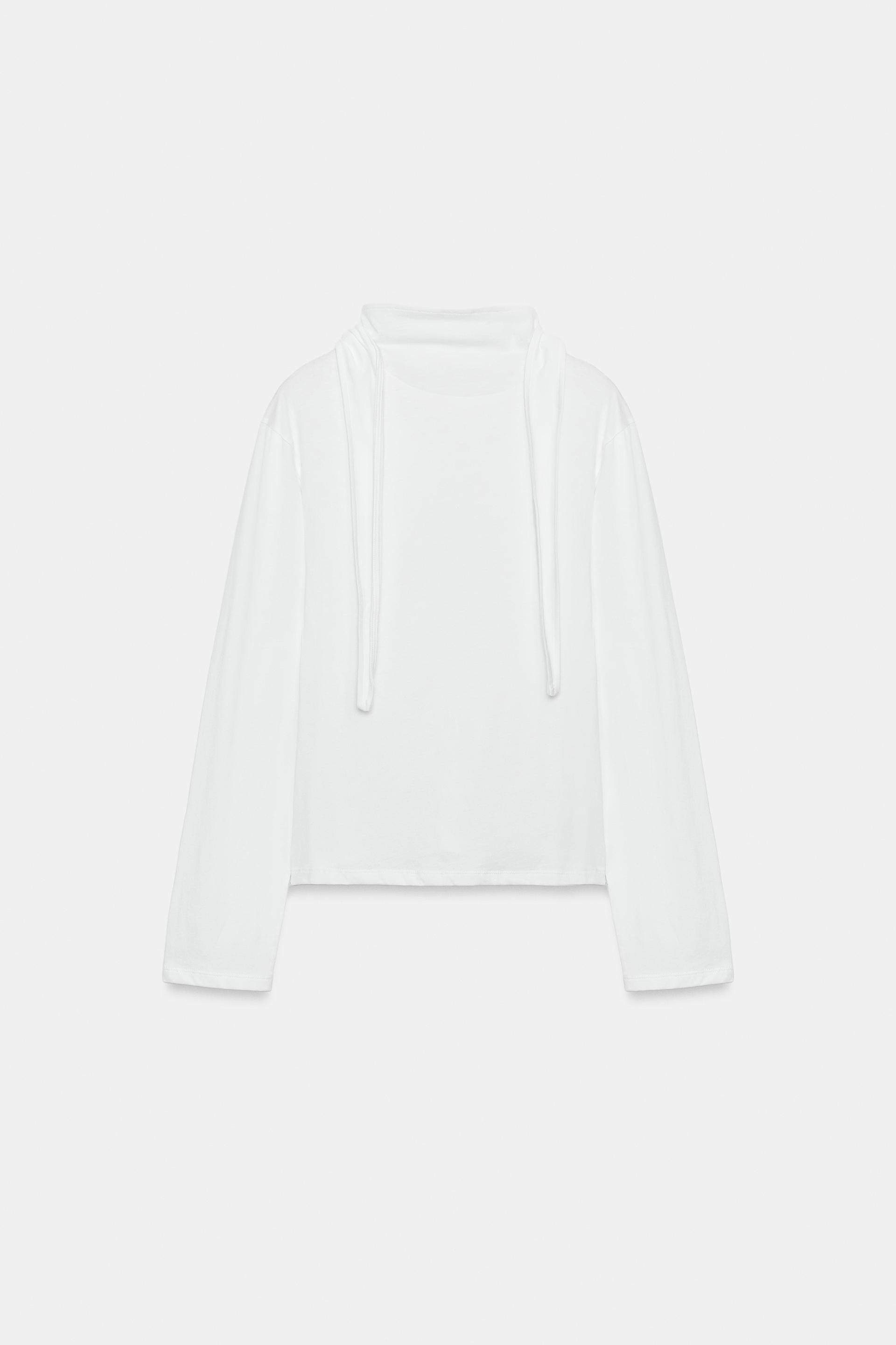 SCARF DETAIL T-SHIRT by ZARA