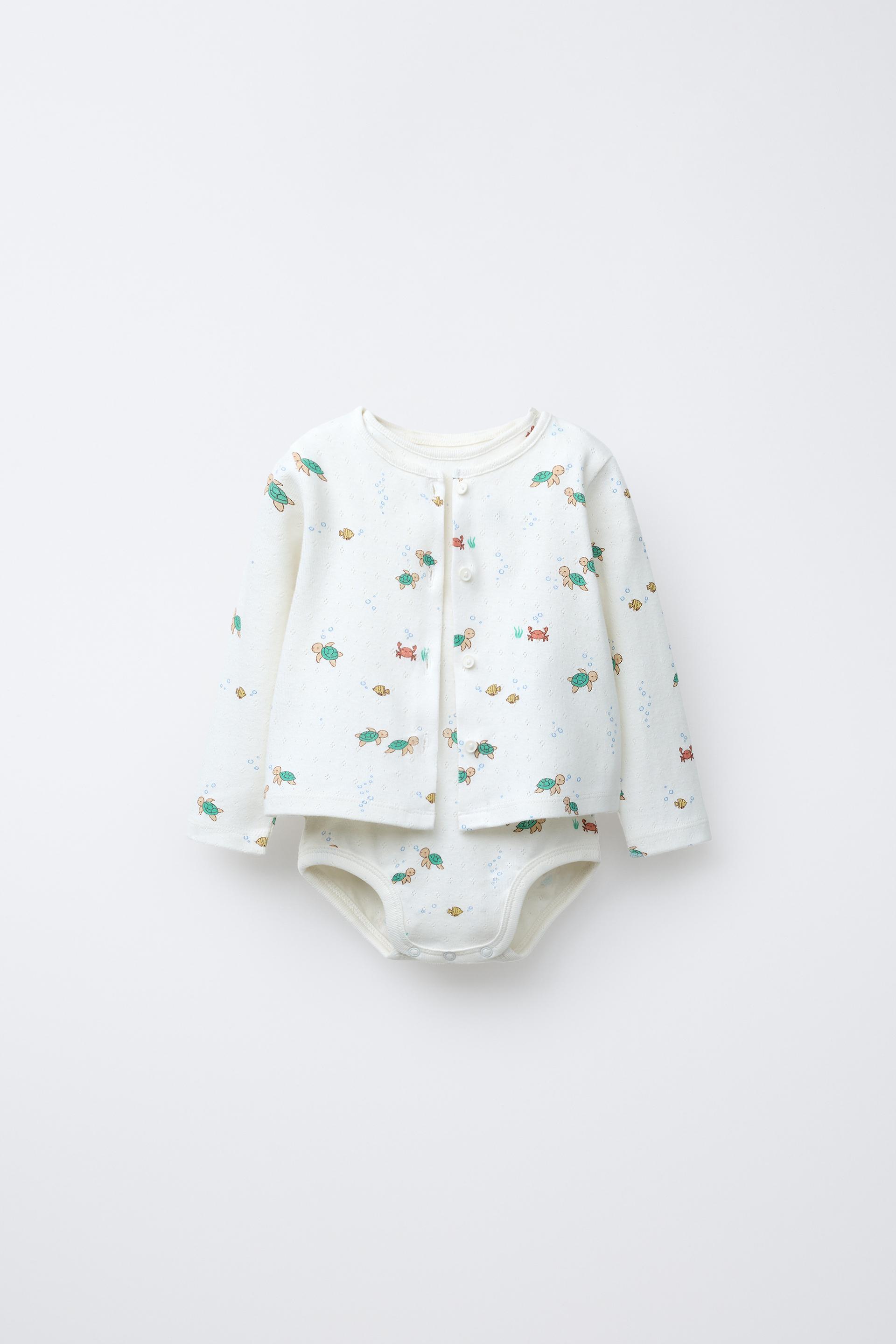 SEA POINTELLE BODYSUIT AND JACKET SET by ZARA