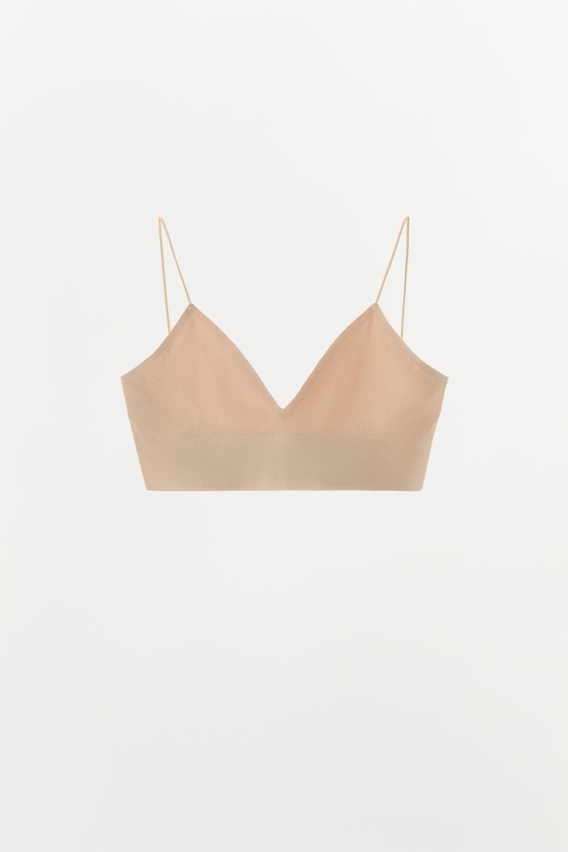SEAMLESS TRIANGLE BRALETTE by ZARA