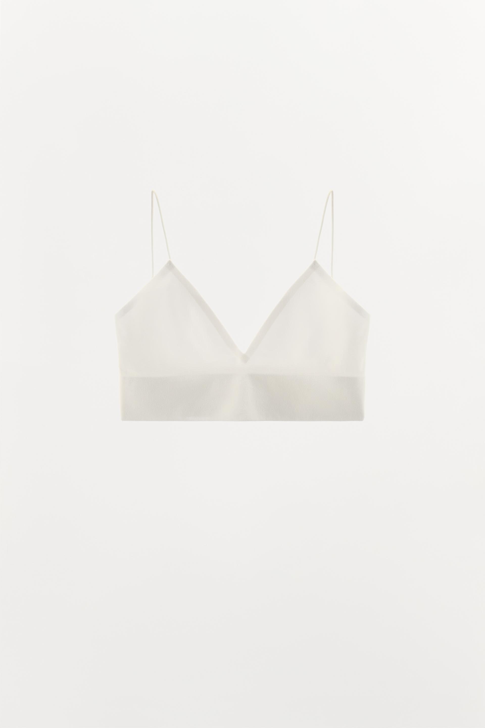 SEAMLESS TRIANGLE BRALETTE by ZARA
